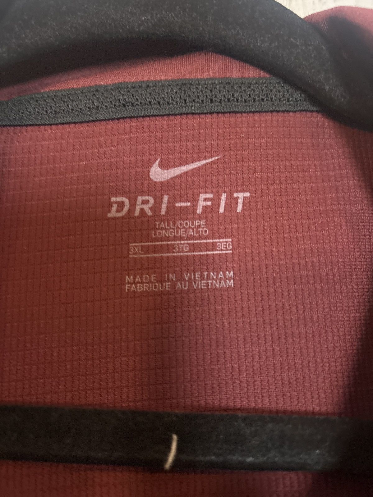 Nike Nike Dri-FIT Maroon Polo Shirt – Men’s 3XL Tall Size US XXL / EU 58 / 5 - 3 Thumbnail