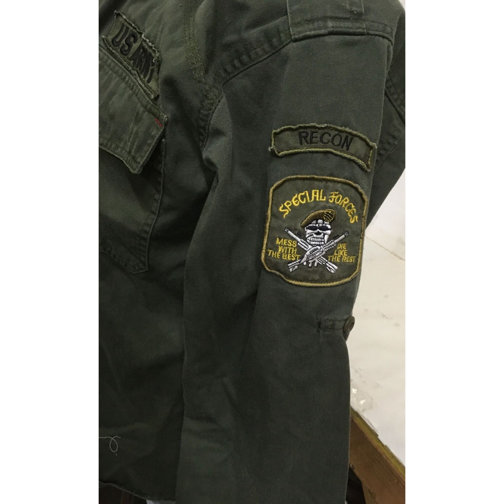 Other Mens Size Small Regular Hotlips Olive Green US Army Collared Size US S / EU 44-46 / 1 - 4 Thumbnail