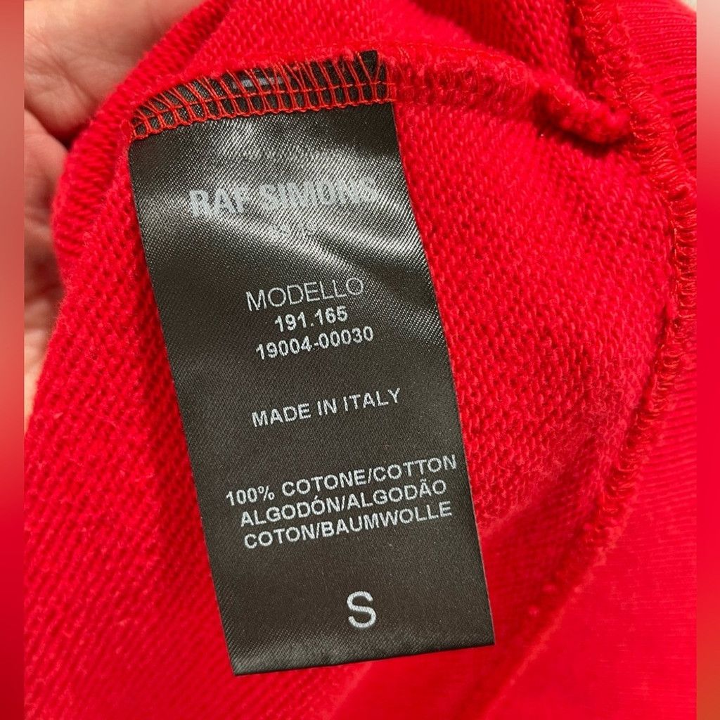 Raf Simons Raf Simons Red Graphic Transform Crew Neck Sweat Shirt - S Size US S / EU 44-46 / 1 - 11 Thumbnail