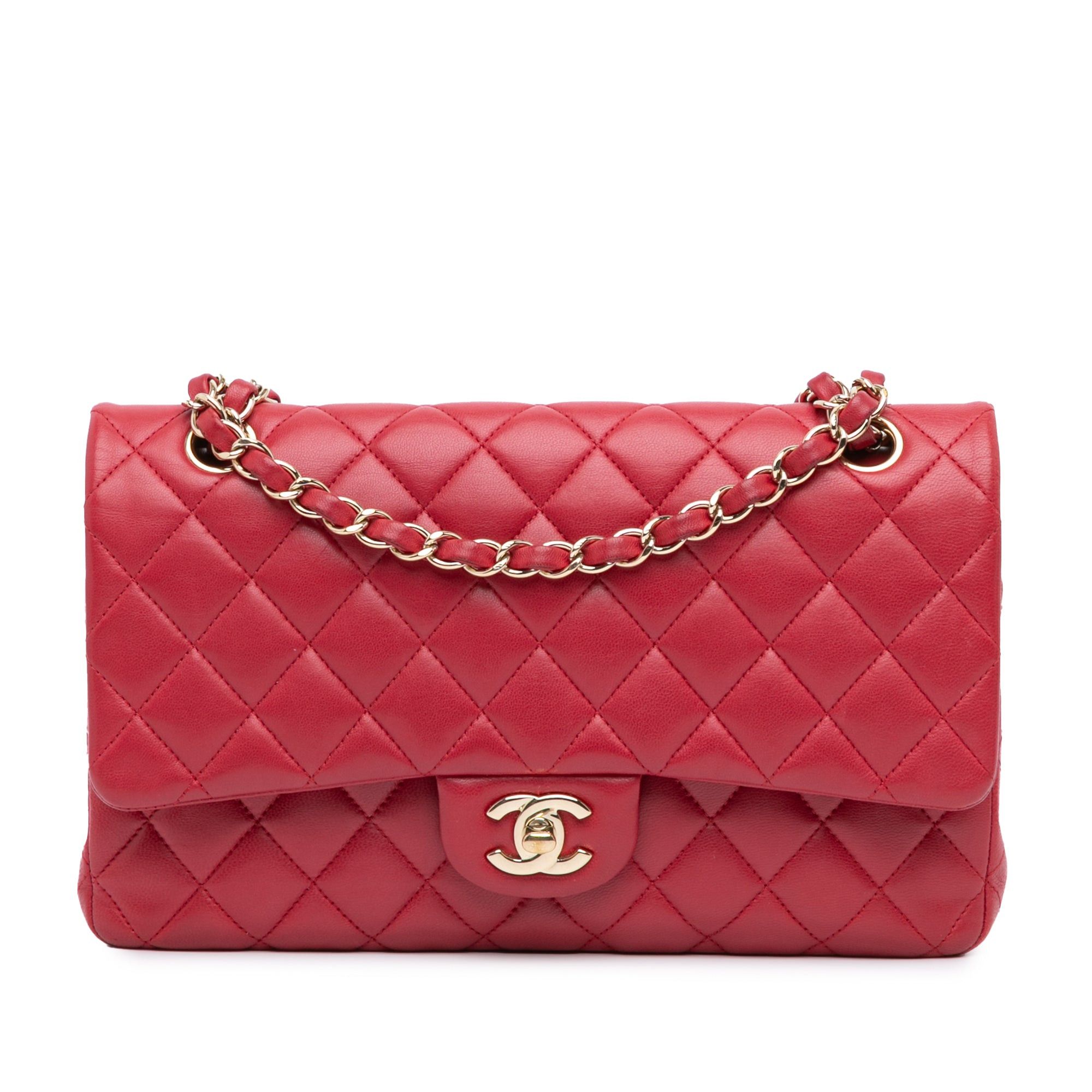 Chanel Chanel Medium Classic Lambskin Double Flap Pink Size ONE SIZE - 1 Thumbnail