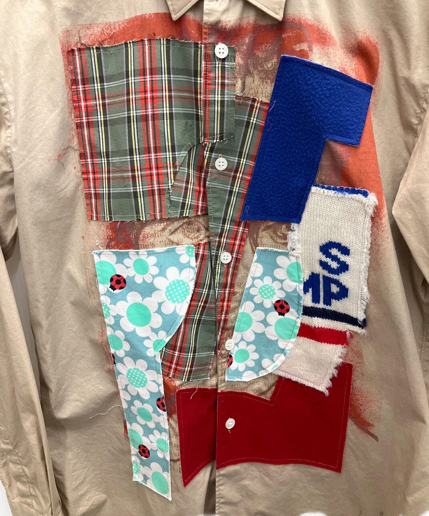 Comme des Garcons SHIRT 🐎 Patchwork Shirt Size US S / EU 44-46 / 1 - 3 Thumbnail