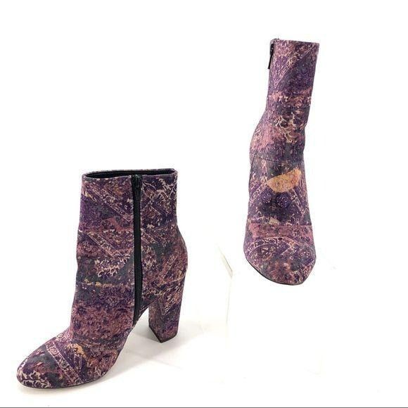 BCBGeneration BCBGeneration Retro 70s Ankle Booties Sz 7 Glam GoGo Purple Size US 7 / IT 37 - 1 Thumbnail