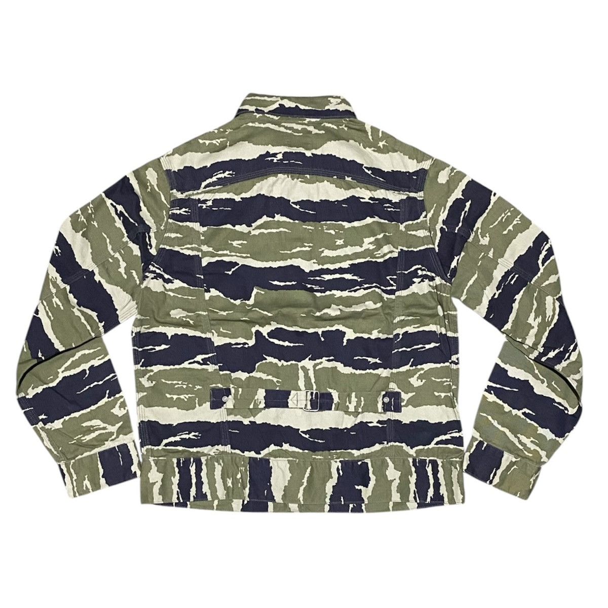 Japanese Brand Yank Shire Camouflage Type 1 Buckle Back Denim Jacket Size US M / EU 48-50 / 2 - 2 Thumbnail