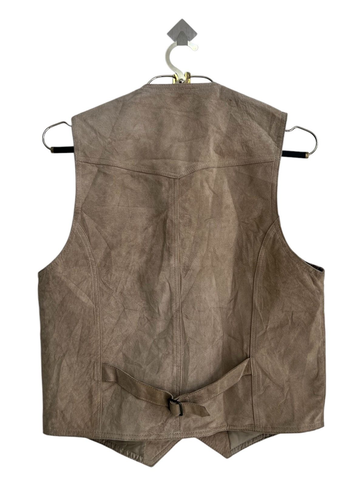 Genuine Leather K's Kadoya Leather Pigskin Cafe Racer Racing Vest Jacket Size US M / EU 48-50 / 2 - 3 Thumbnail