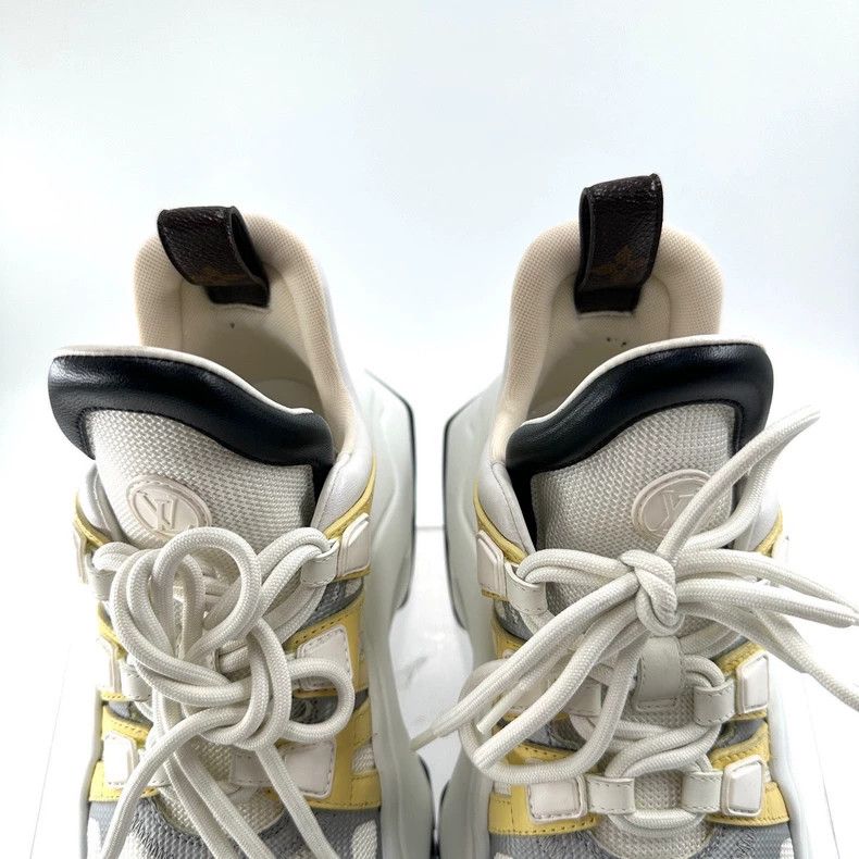 Louis Vuitton Louis Vuitton Archlight 2.0 Yellow and White Platform Dad Size US 7 / IT 37 - 6 Thumbnail