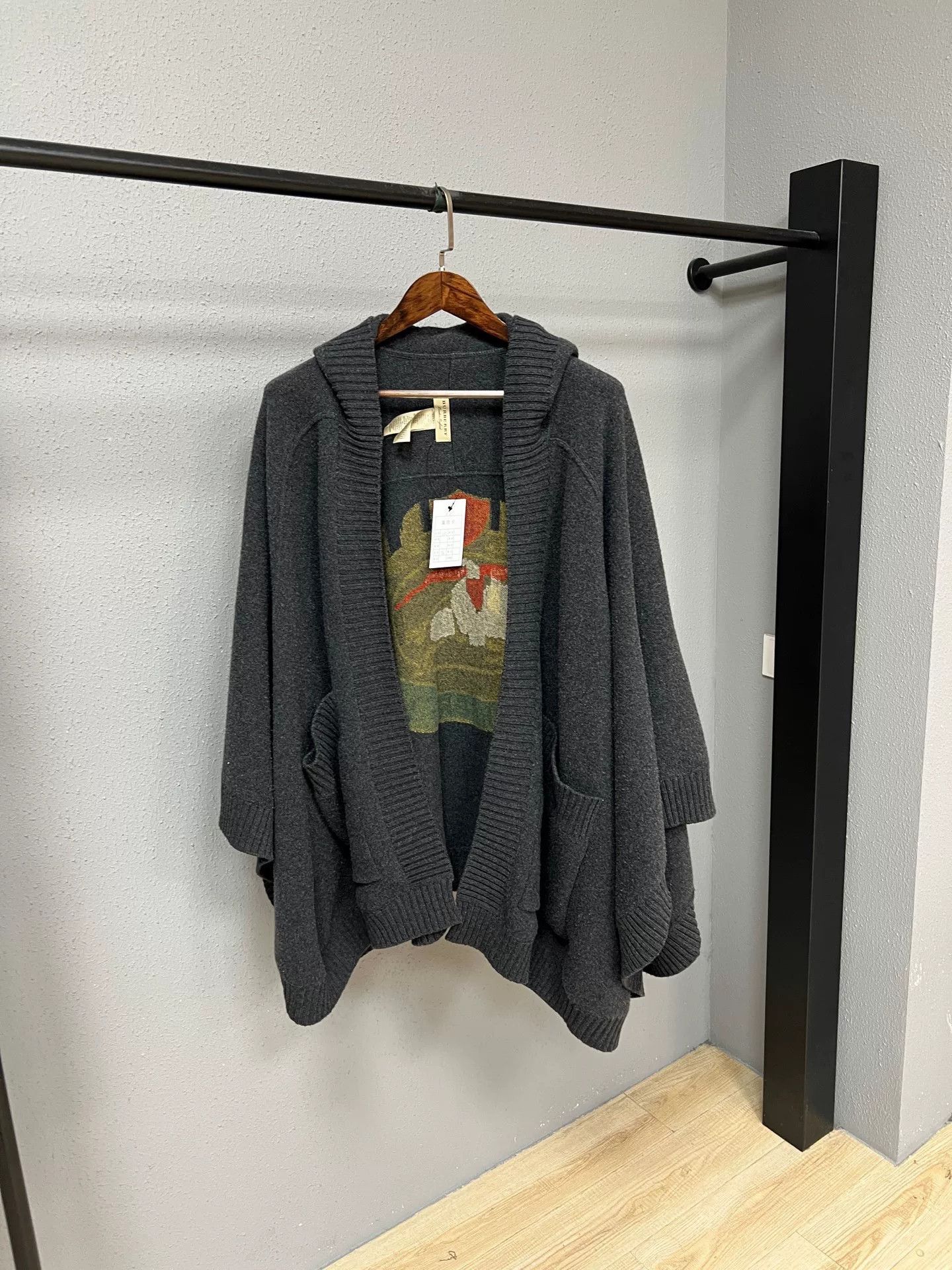 Burberry Burberry Cashmere Hooded Cape Size ONE SIZE - 1 Thumbnail