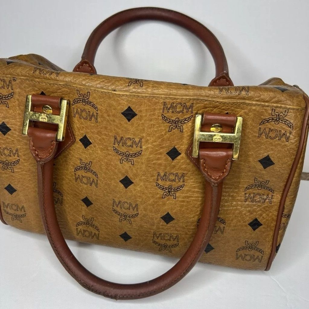 MCM MCM Monogrammed Boston Leather Bag Size ONE SIZE - 4 Thumbnail