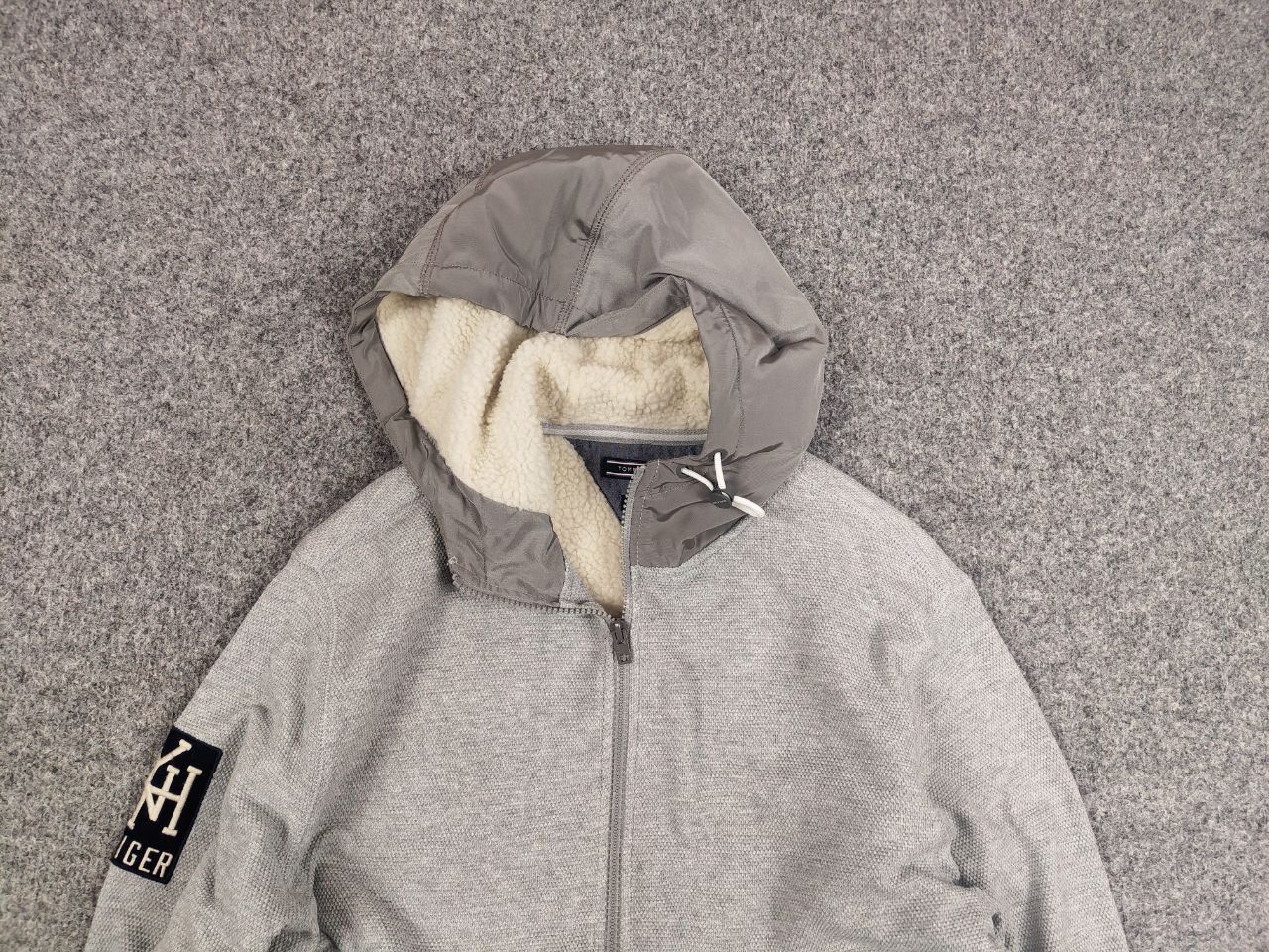 Tommy Hilfiger Tommy Hilfiger Padded with Zip Hoodie Gray Jacket Size US L / EU 52-54 / 3 - 7 Thumbnail