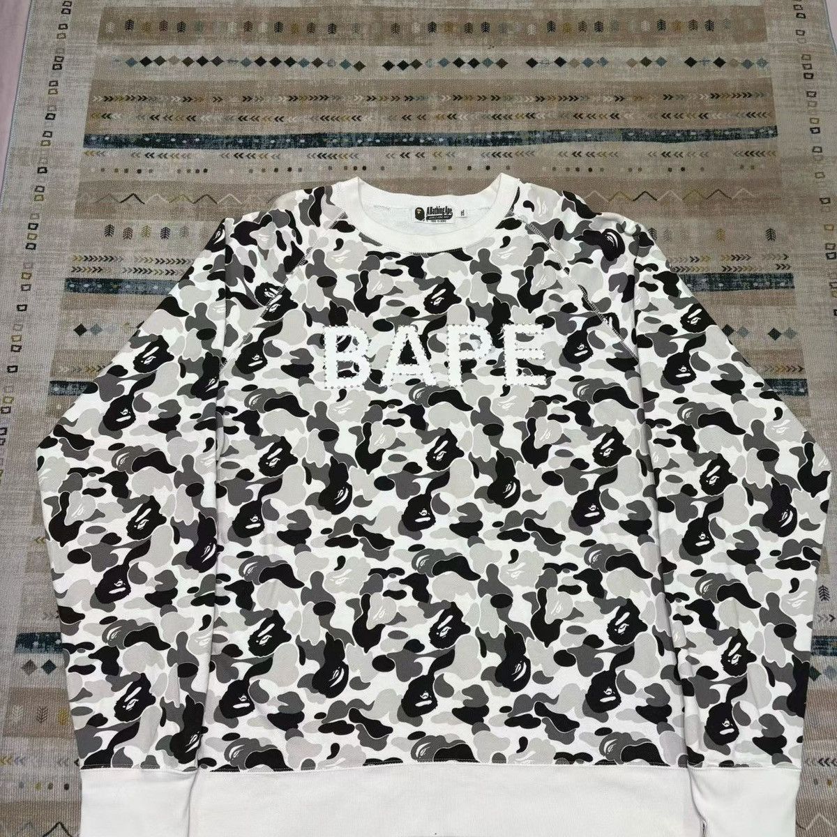 Bape CAMO SWEAT SHIRT Size US XXL / EU 58 / 5 - 1 Thumbnail