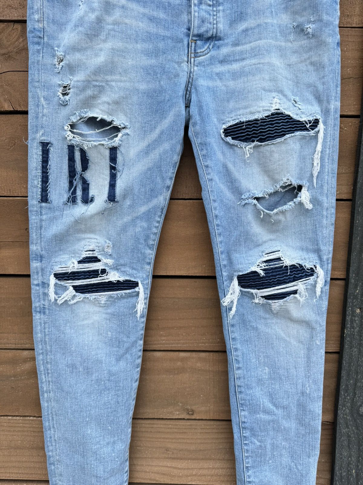 Amiri AMIRI MX1 Rare Appliqué-logo distressed jeans size 36 Size US 36 / EU 52 - 2 Thumbnail