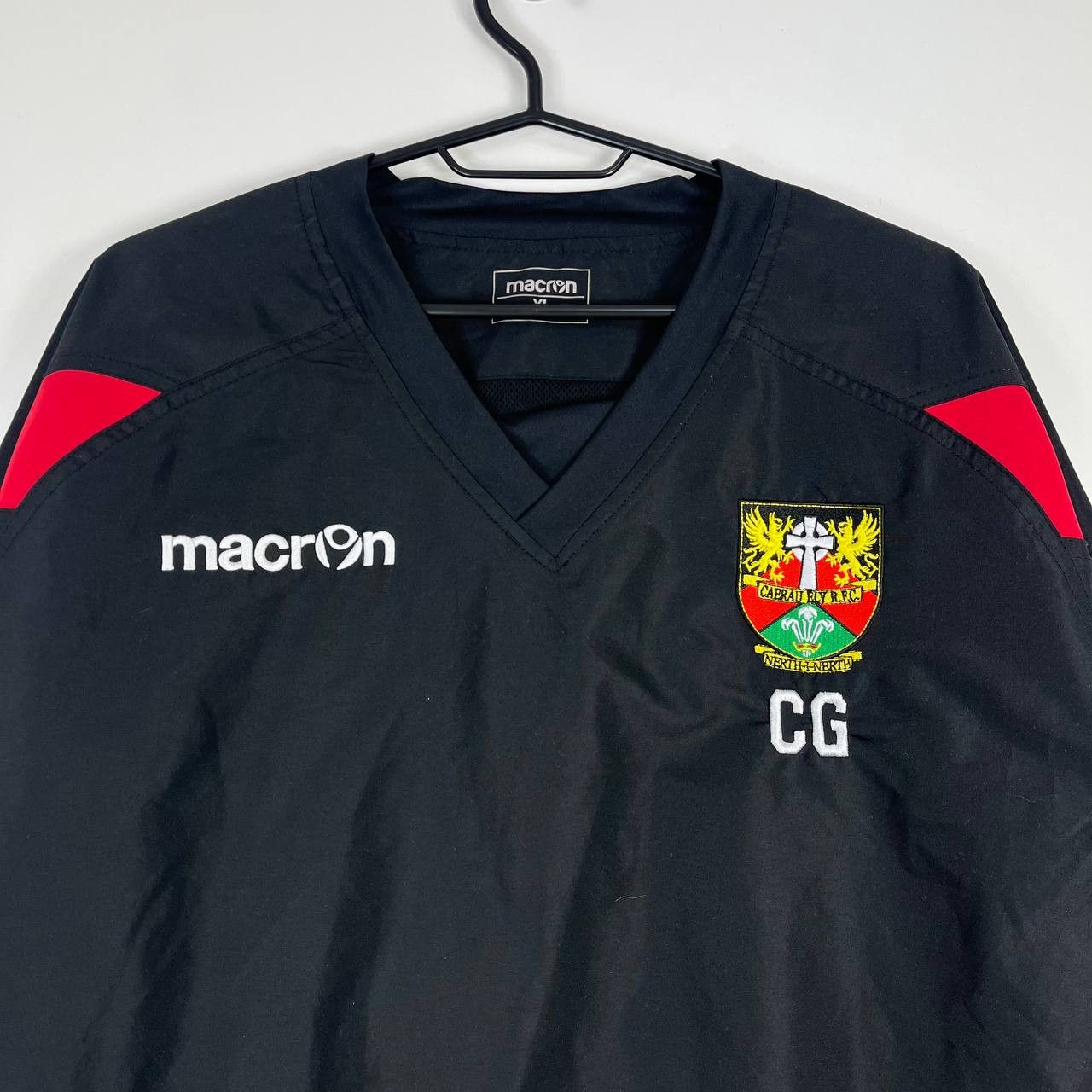 Macron Macron Cymru Rugby Training Pullover Windbreaker Jacket XL Size US XL / EU 56 / 4 - 2 Thumbnail