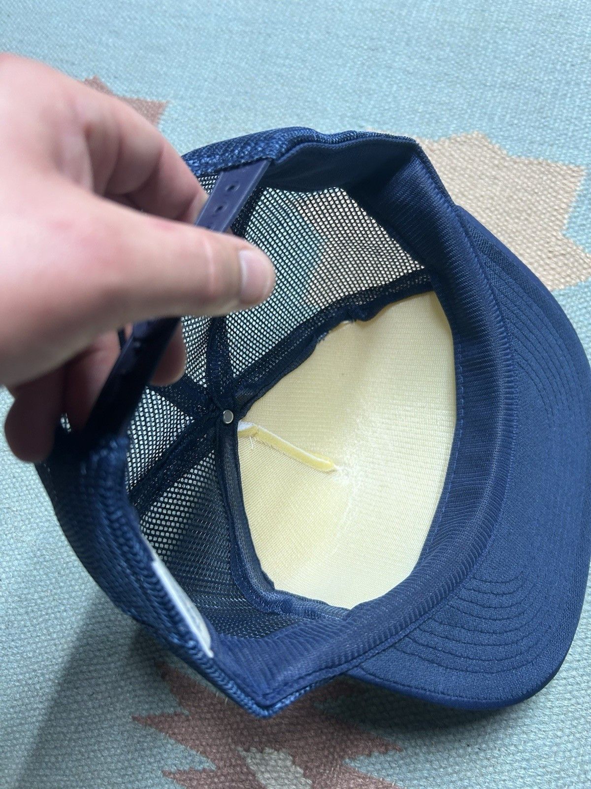 Vintage Vtg trucker hat modern research corporation 2 tone snapback Size ONE SIZE - 6 Thumbnail