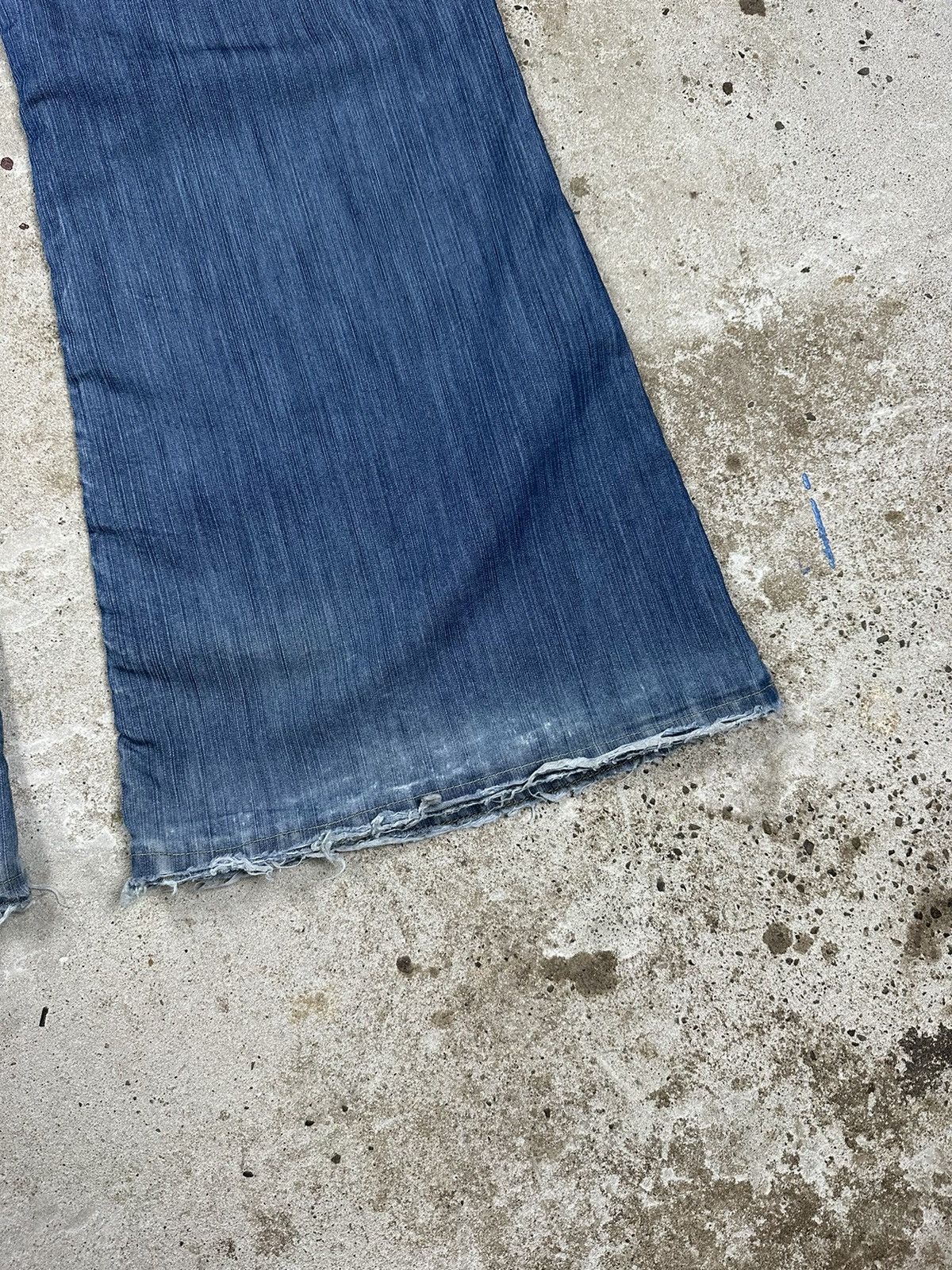 If Six Was Nine × Japanese Brand × Vintage ULTRA WIDE Vintage Y2K Flare Bootcut Denim Pants Size US 30 / EU 46 - 10 Thumbnail