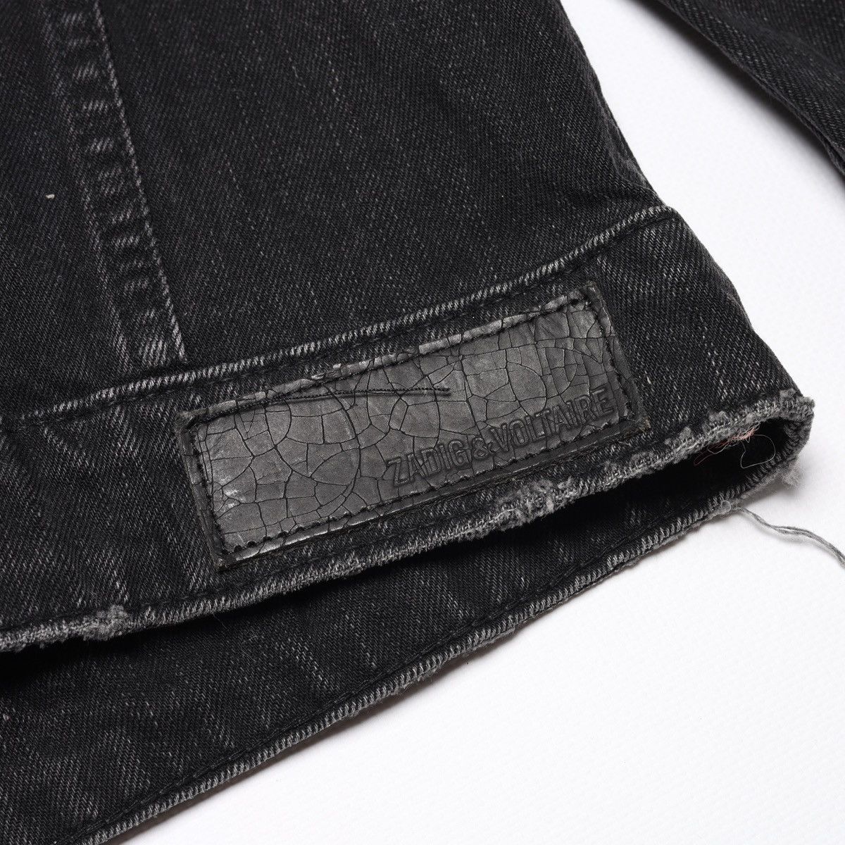 Zadig & Voltaire Zadig Voltaire Kioky Denim Jeans Black Jacket Zip Size S / US 4 / IT 40 - 19 Thumbnail