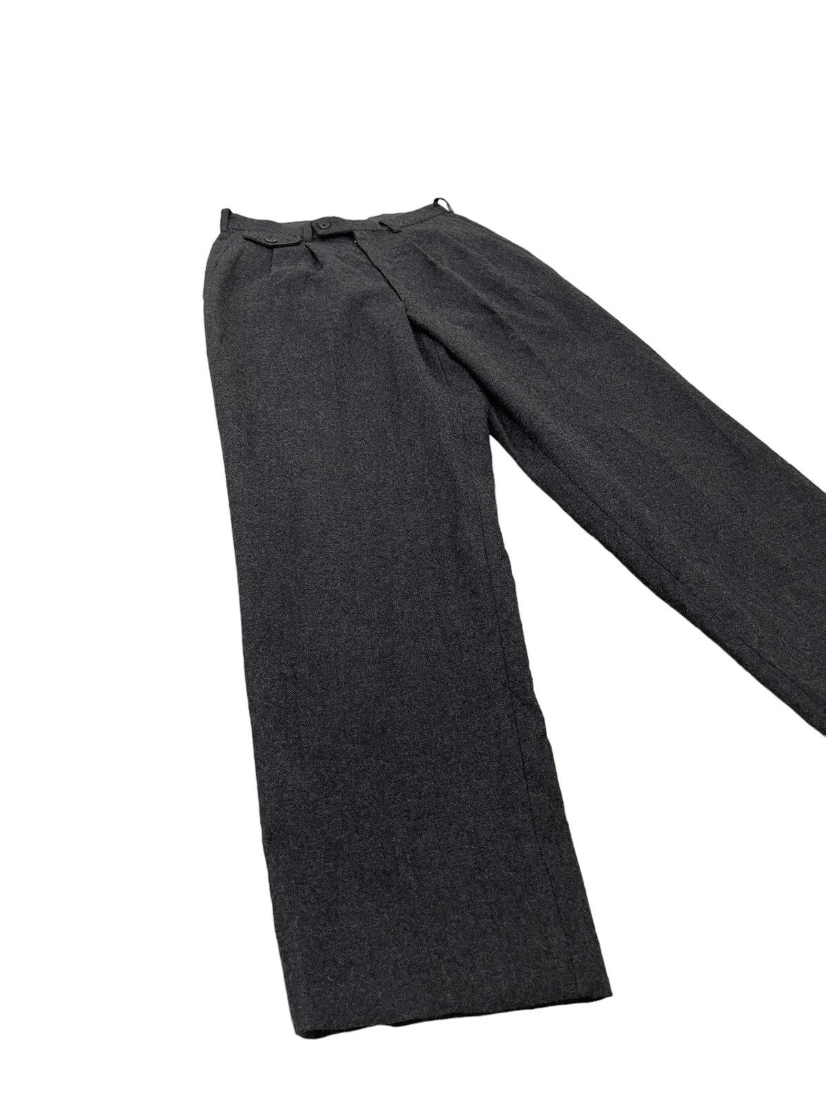 Japanese Brand Wide Baggy 90s Lecco Japan Wool Trouser 7🟦1 Size US 28 / EU 44 - 2 Thumbnail
