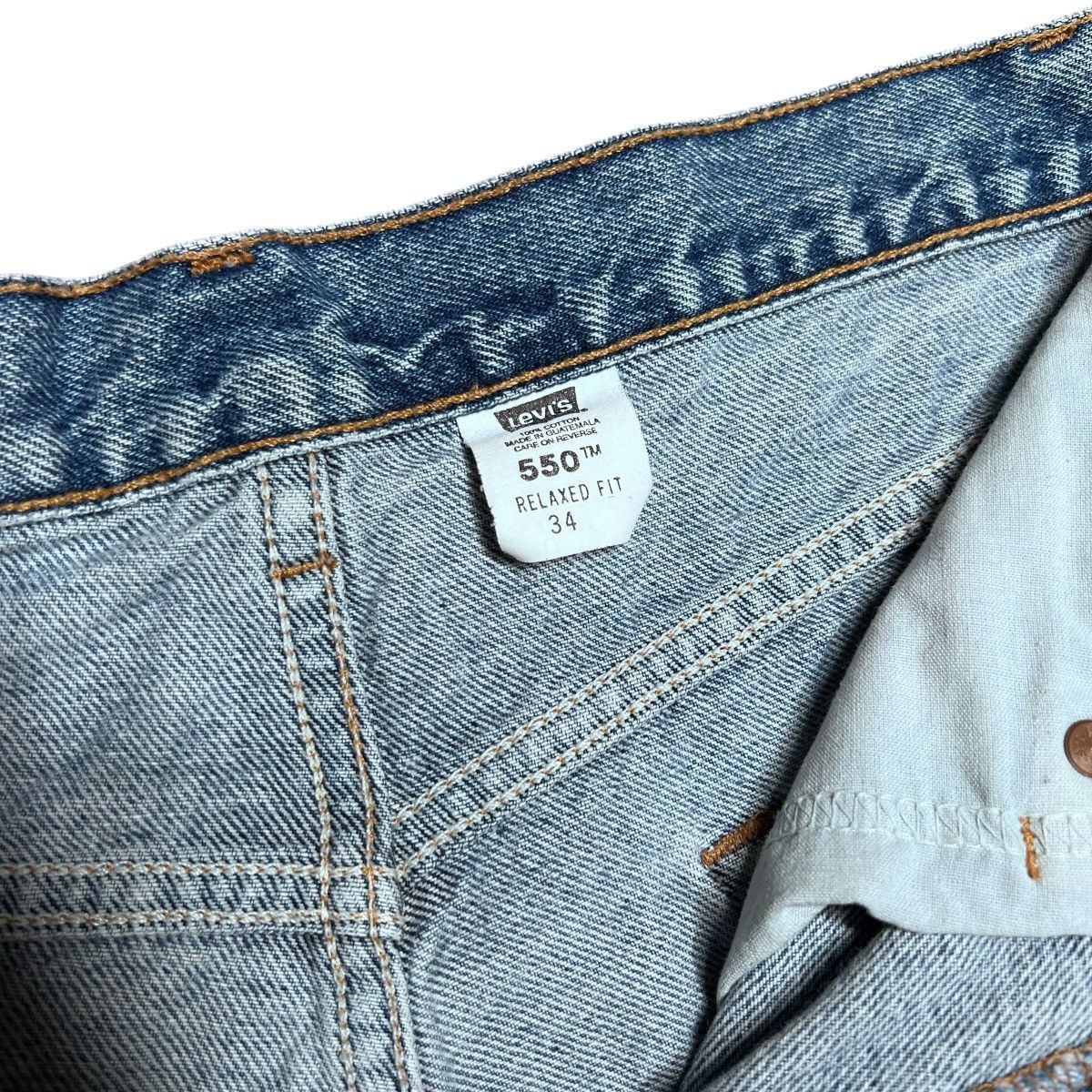 Levi's Vtg 2000s Levi’s 550 Denim Made In Guatemala Zip Up Shorts Size US 32 / EU 48 - 4 Thumbnail