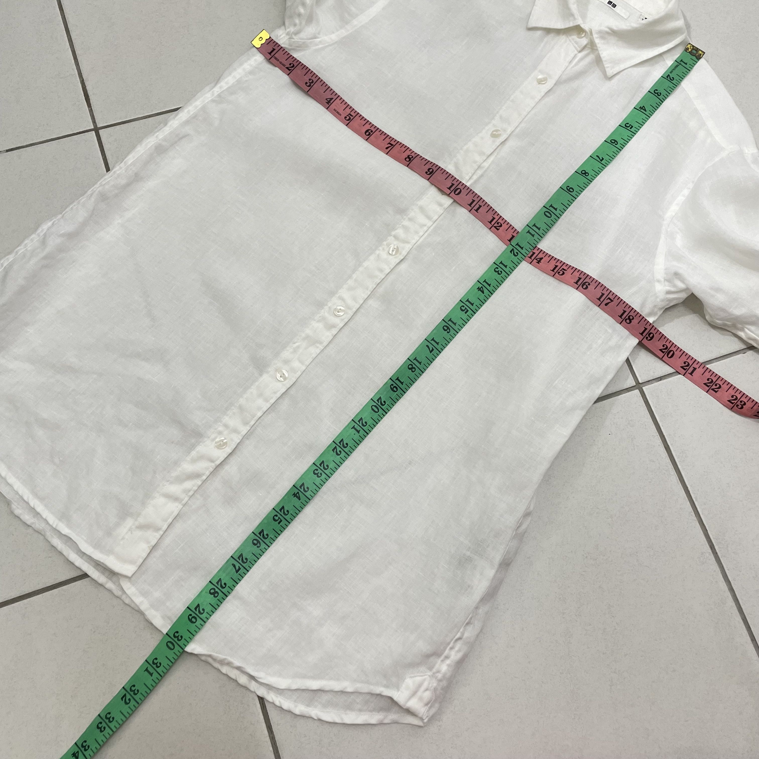 Japanese Brand × Uniqlo UNIQLO LINEN SHIRT OFFICE SMART CASUAL Size M / US 6-8 / IT 42-44 - 5 Thumbnail