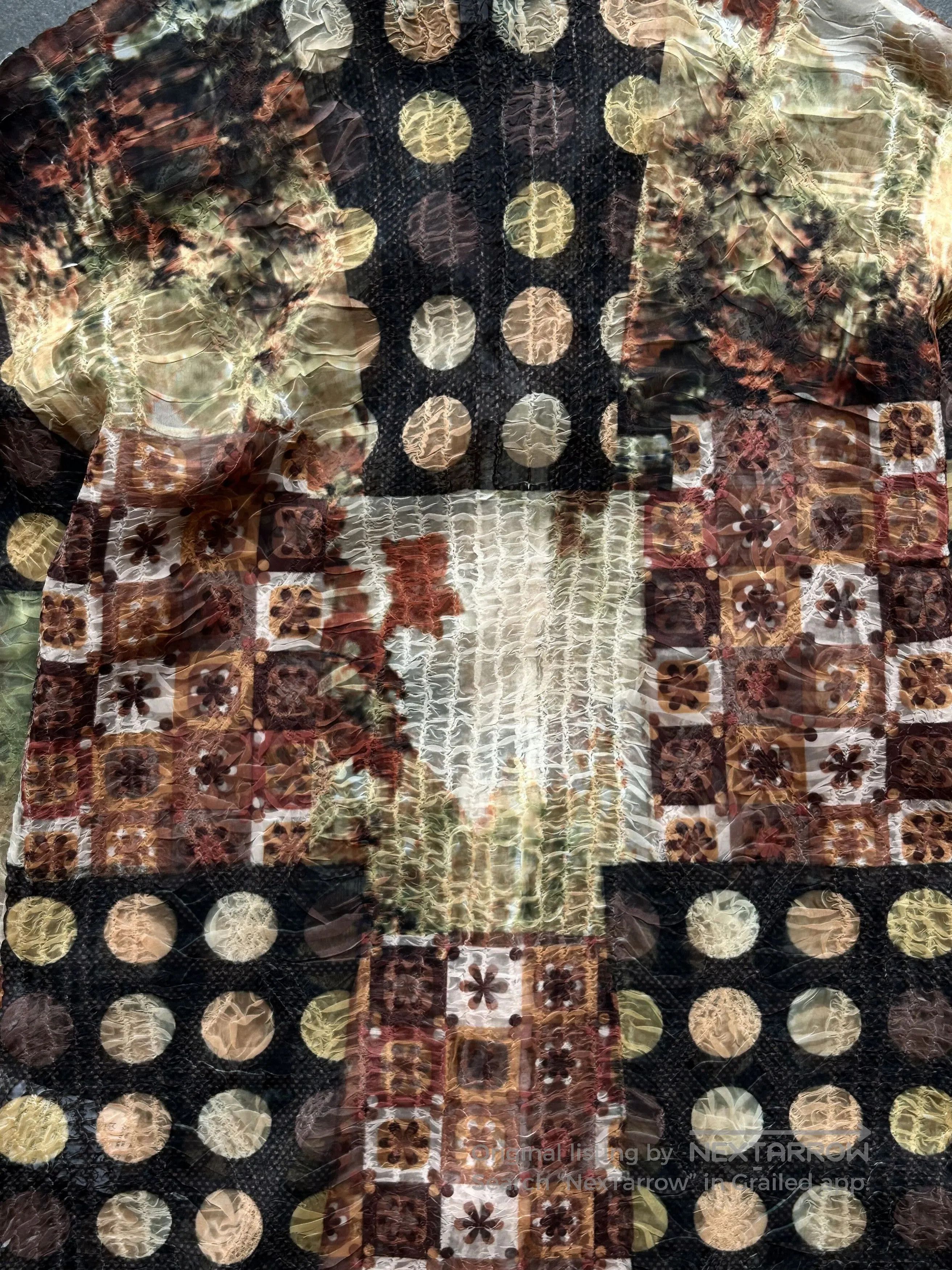 Yoshio Kubo patterned pleated shirt by yoshiki hishinuma. Size US M / EU 48-50 / 2 - 5 Thumbnail