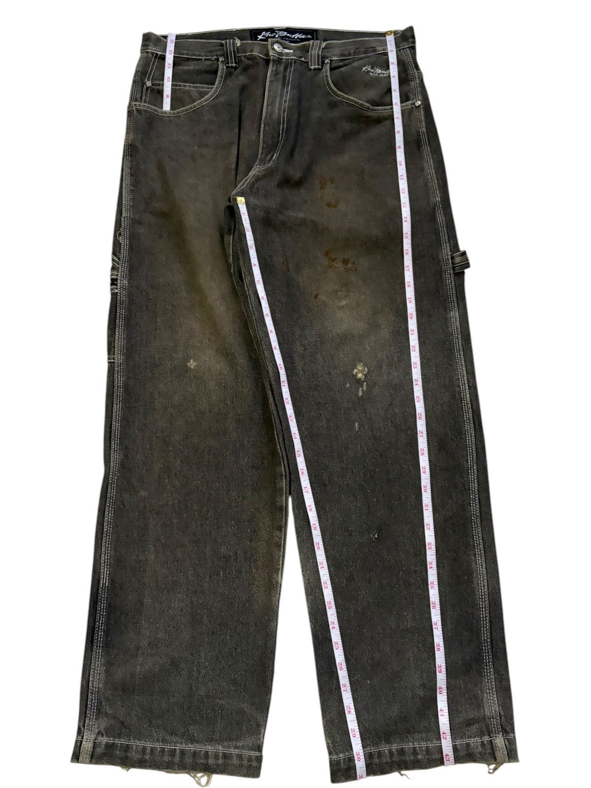 Japanese Brand Vintage Japanese Brand Mud Wash Baggy Carpenter Jeans Size US 36 / EU 52 - 14 Thumbnail