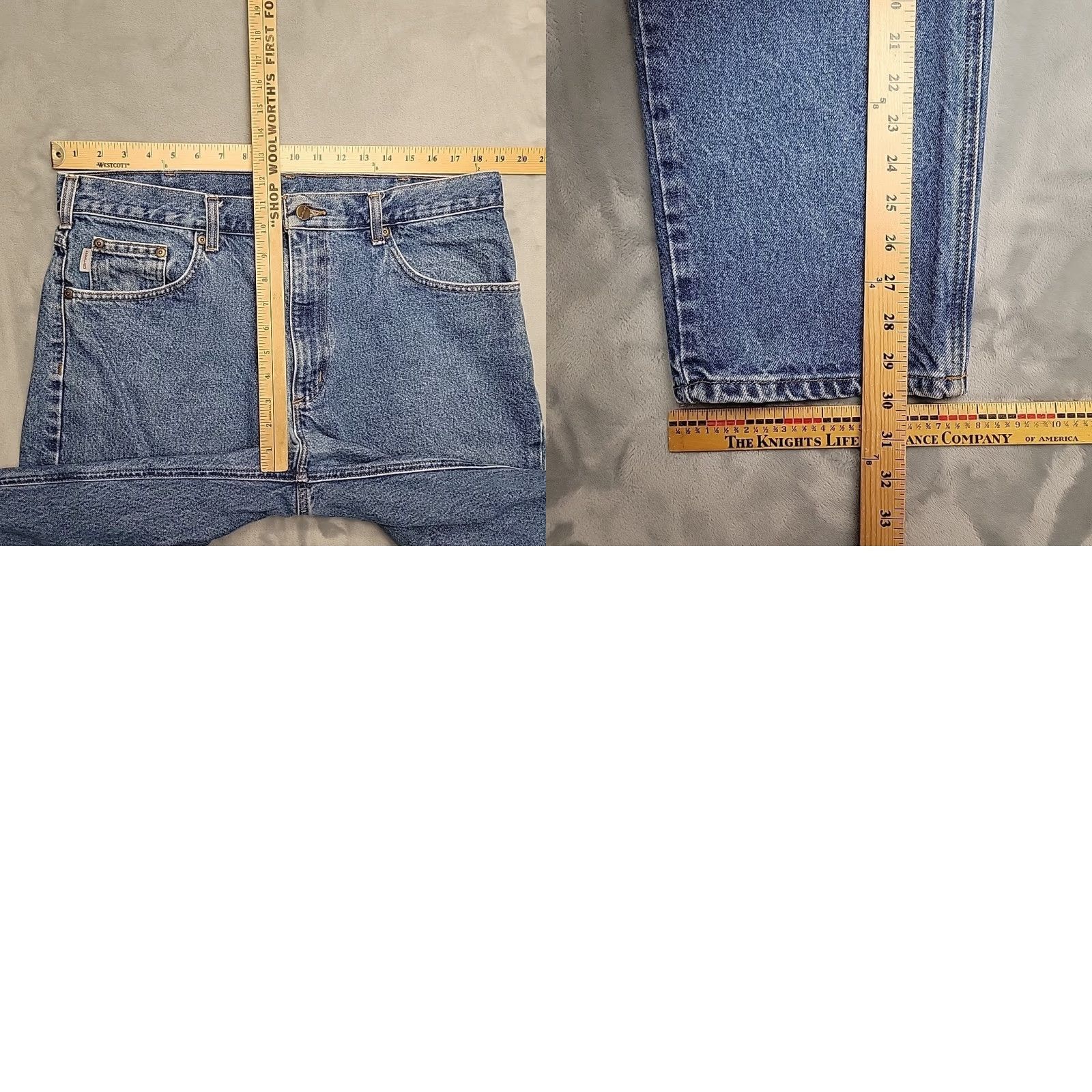 Carhartt VINTAGE Carhartt Jeans Men 38x30 Blue Denim Relaxed Fit Faded Work Casual B17 Size US 38 / EU 54 - 9 Thumbnail