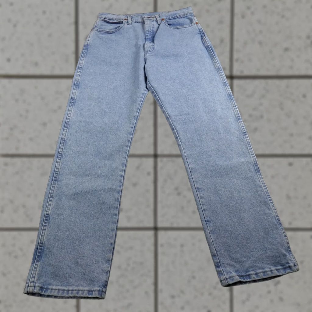 Wrangler Wrangler Jeans Womens 9 Light Blue Denim Pants Western Cowboy Cut 14MWZ Mom High Rise Slim Fit Jeans Size 30" / US 8 / IT 44 - 1 Thumbnail