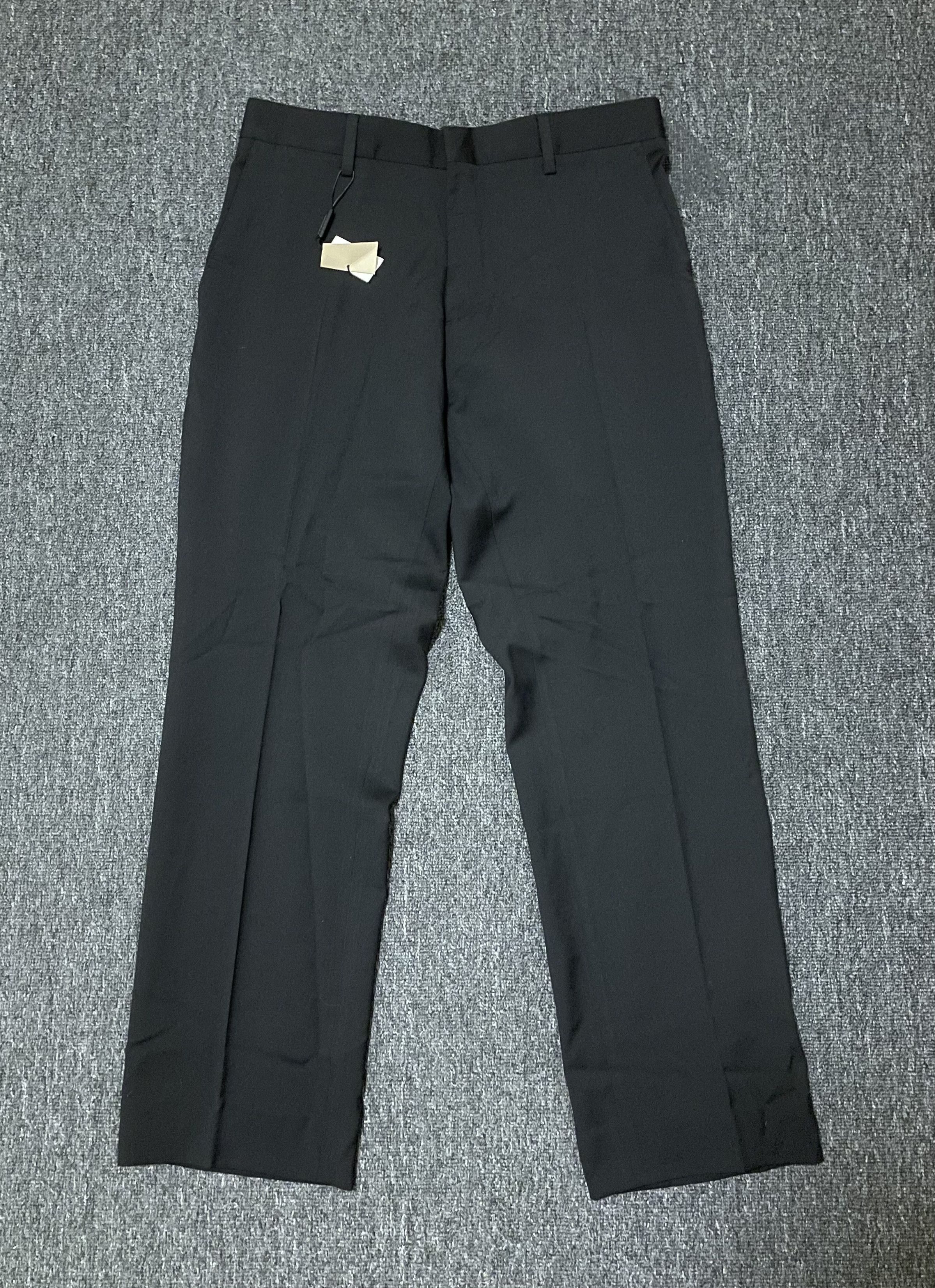 image of Burberry Wool Pants Trousers Sizes 46 in Black, Men's (Size 30)