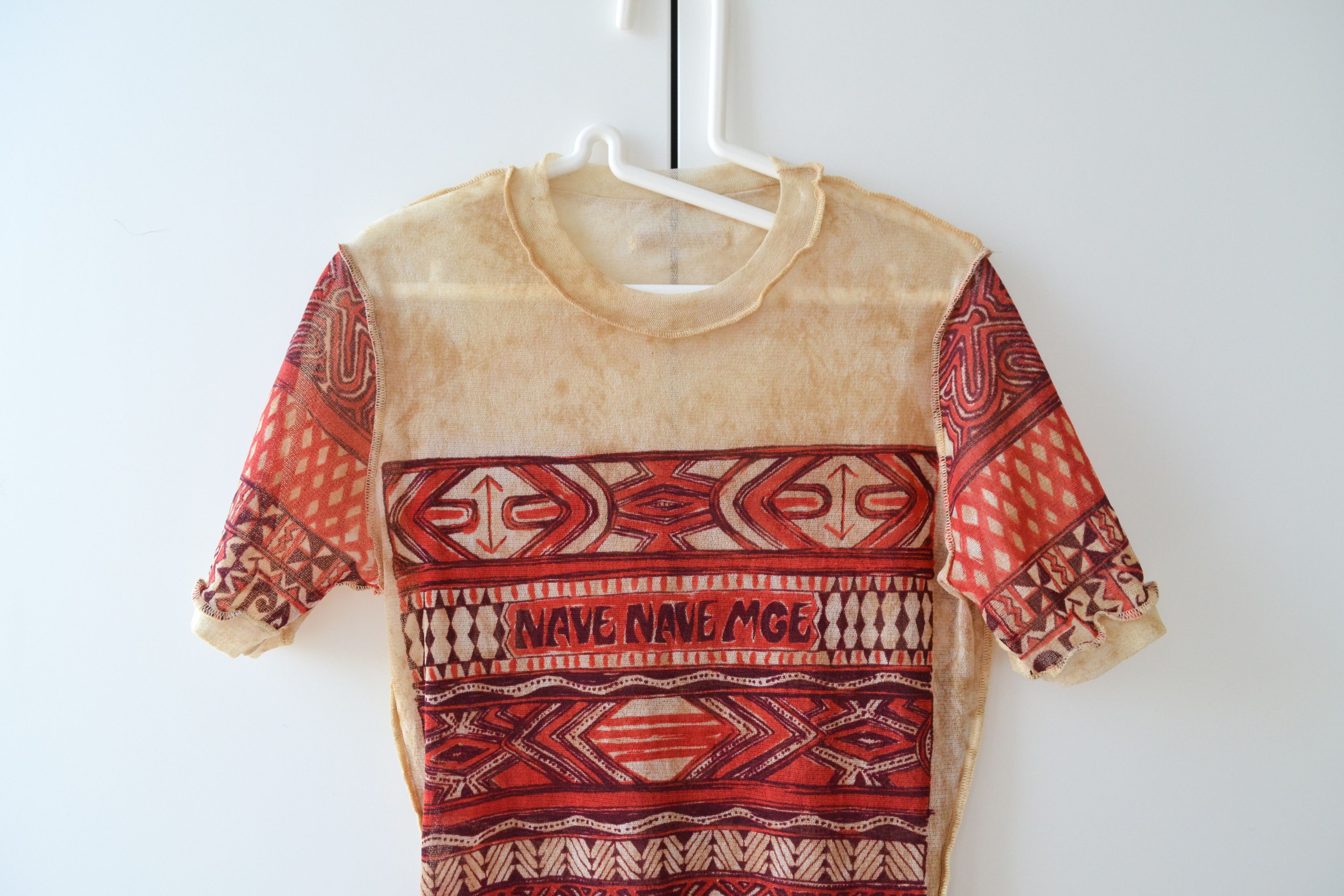 Jean Paul Gaultier Jean Paul Gaultier T Shirt Mesh Top Tee Long Print 90s Size S / US 4 / IT 40 - 3 Thumbnail
