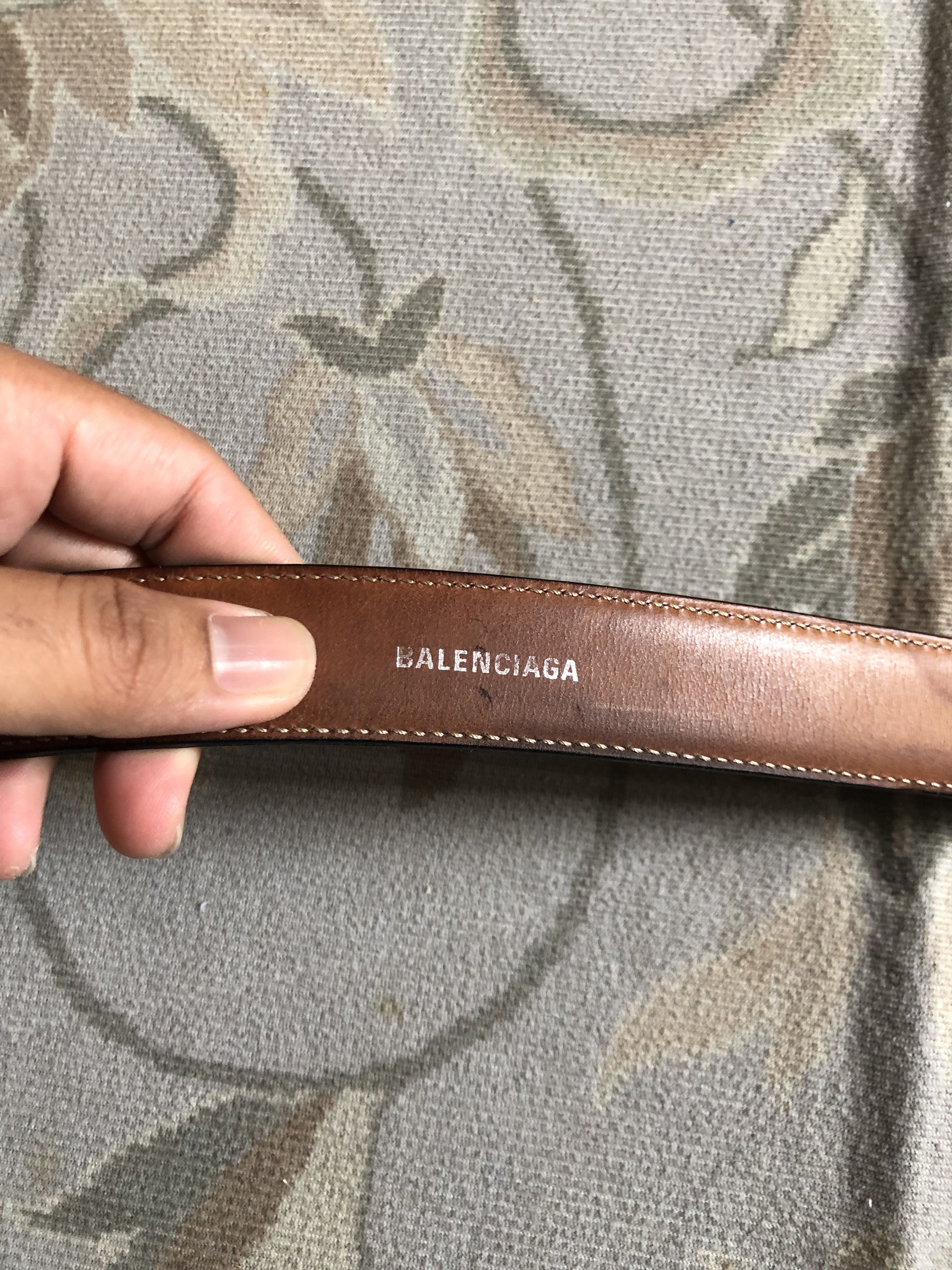 Balenciaga Balenciaga Leather Belt Size 85 Size 32 - 14 Thumbnail