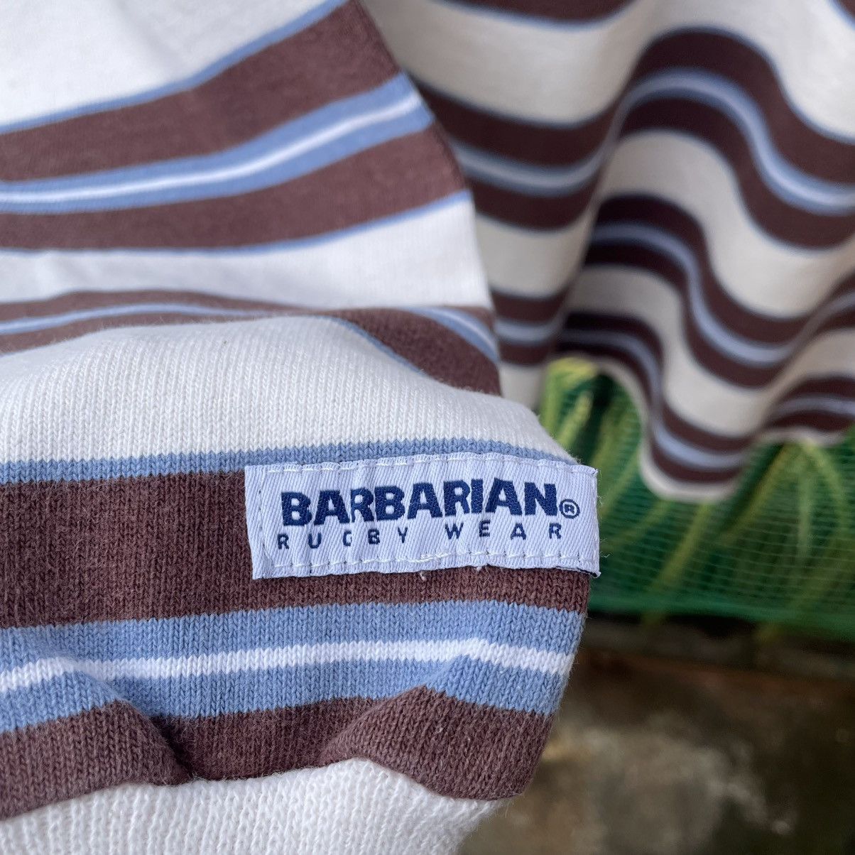 Vintage 🔥Vintage Barbarian Rugby Wear Striped Polos Rugby Shirts Size US M / EU 48-50 / 2 - 8 Thumbnail