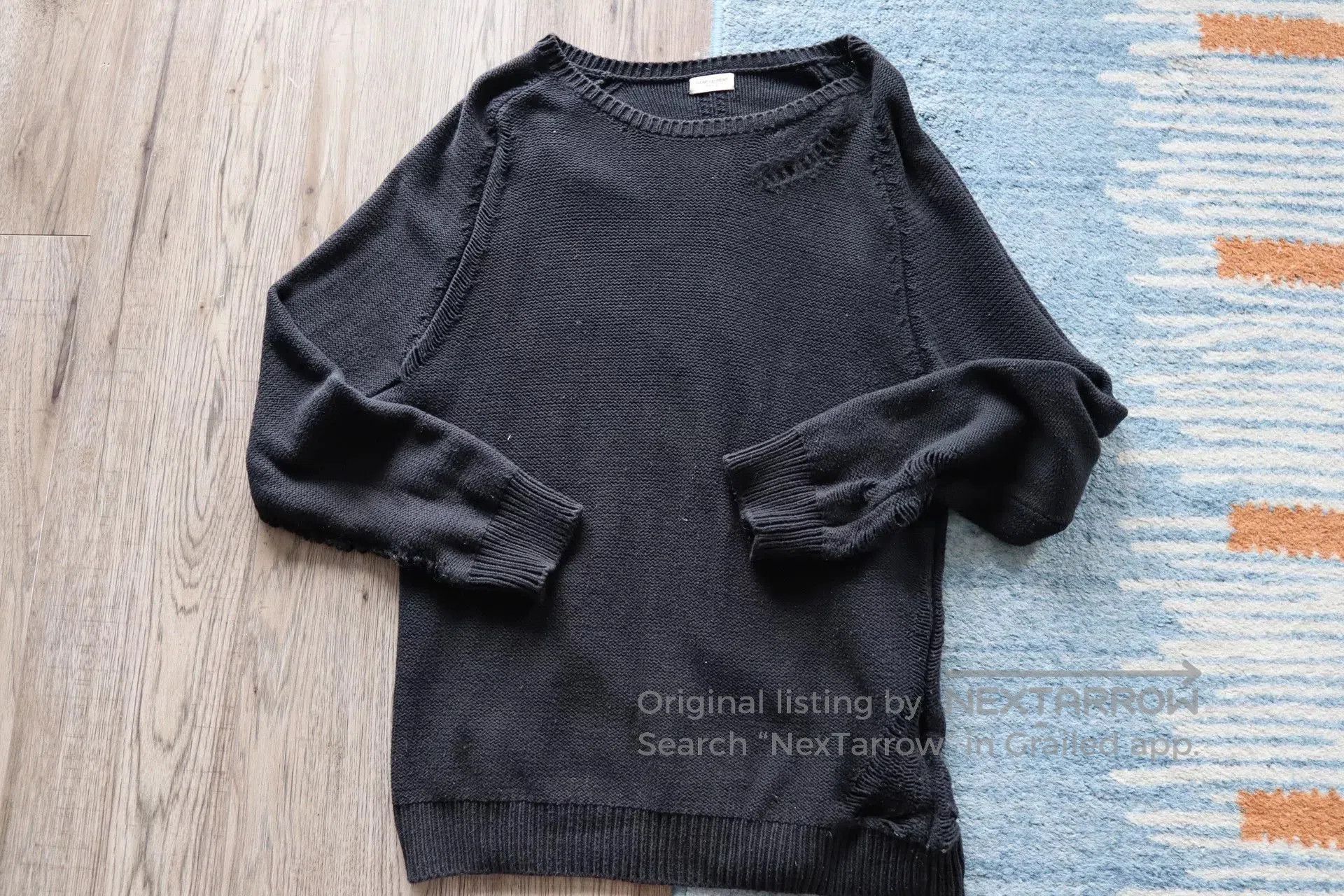 Saint Laurent Paris Saint Laurent Paris Black Sweater XL. Size US XL / EU 56 / 4 - 1 Thumbnail