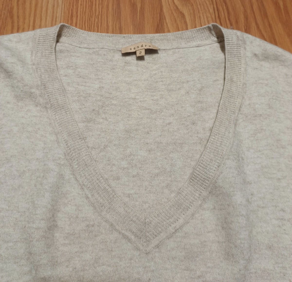 Sandro SANDRO Paris Beige Wool Women’s Sweater Size 2 M Size M / US 6-8 / IT 42-44 - 10 Thumbnail