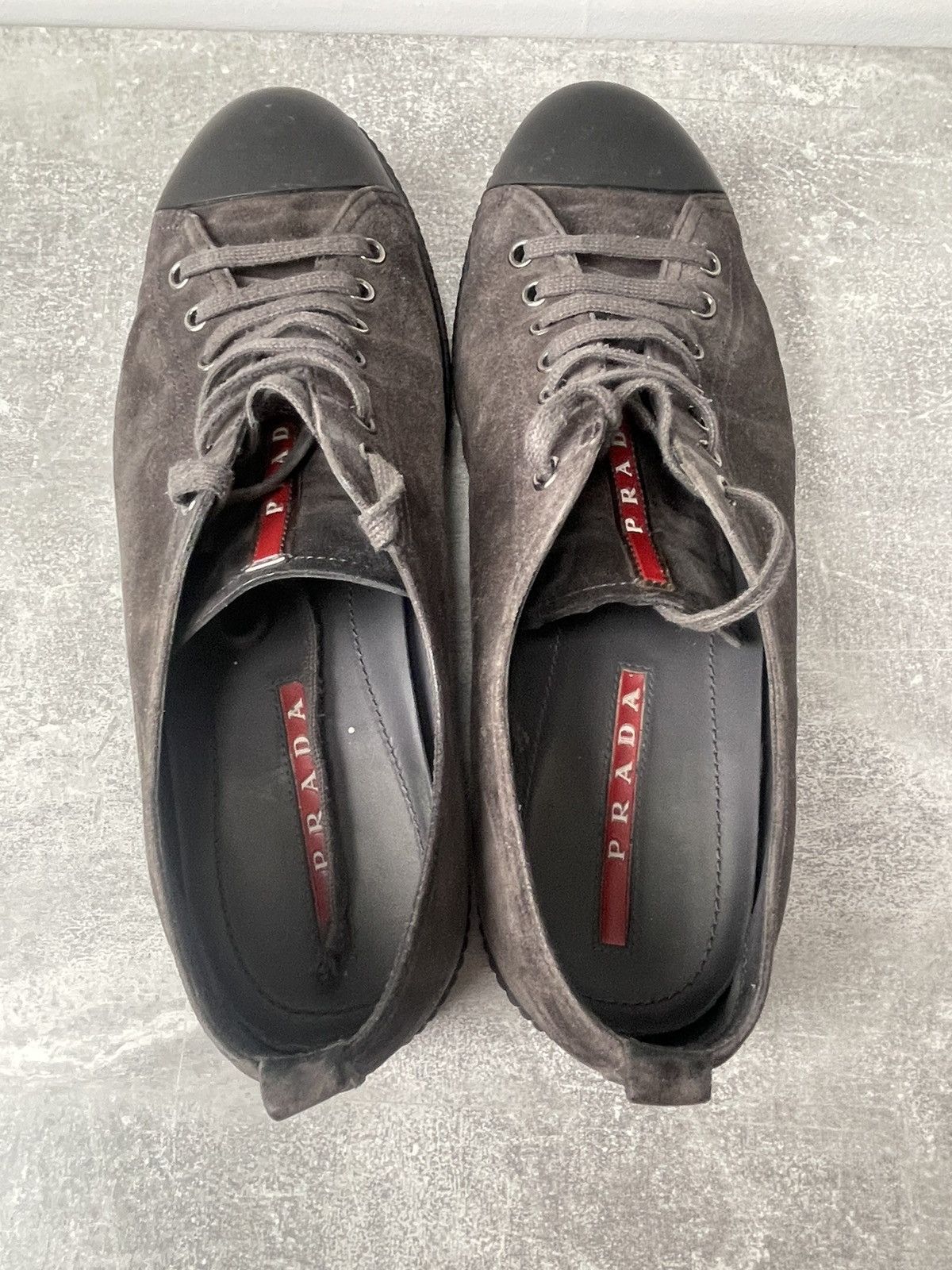 Prada Prada Sport Suede Sneakers Grey Size US 8.5 / EU 41-42 - 4 Thumbnail