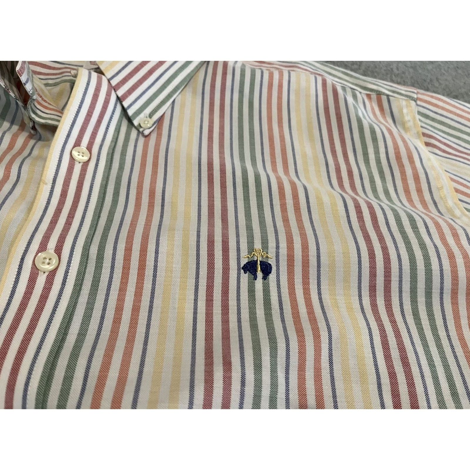 Brooks Brothers Brooks Brothers Long Sleeve Striped Shirt Non-Iron Supima Cotton Mens XL Size US XL / EU 56 / 4 - 3 Thumbnail