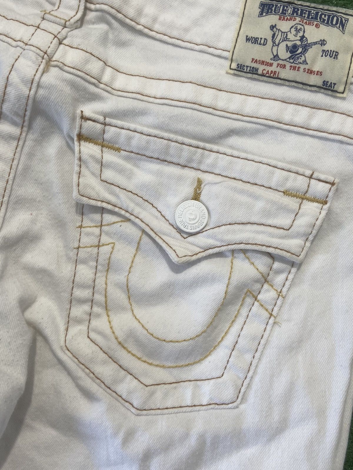 True Religion True religion pants shorts 3/4 skinny white capri Size US 29 - 2 Thumbnail