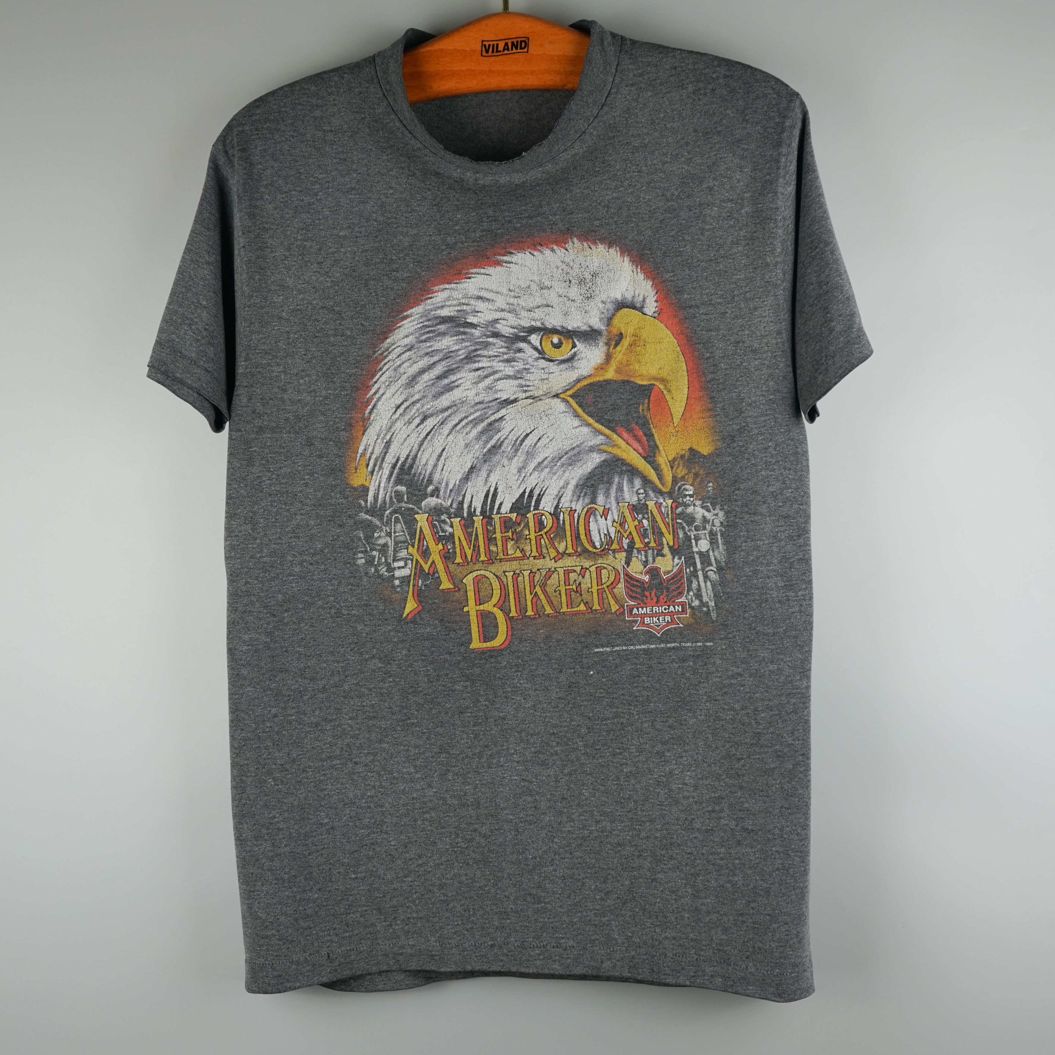 Harley Davidson × Vintage Vintage 1993 American Biker Bald Eagle T-Shirt Size US M / EU 48-50 / 2 - 1 Thumbnail