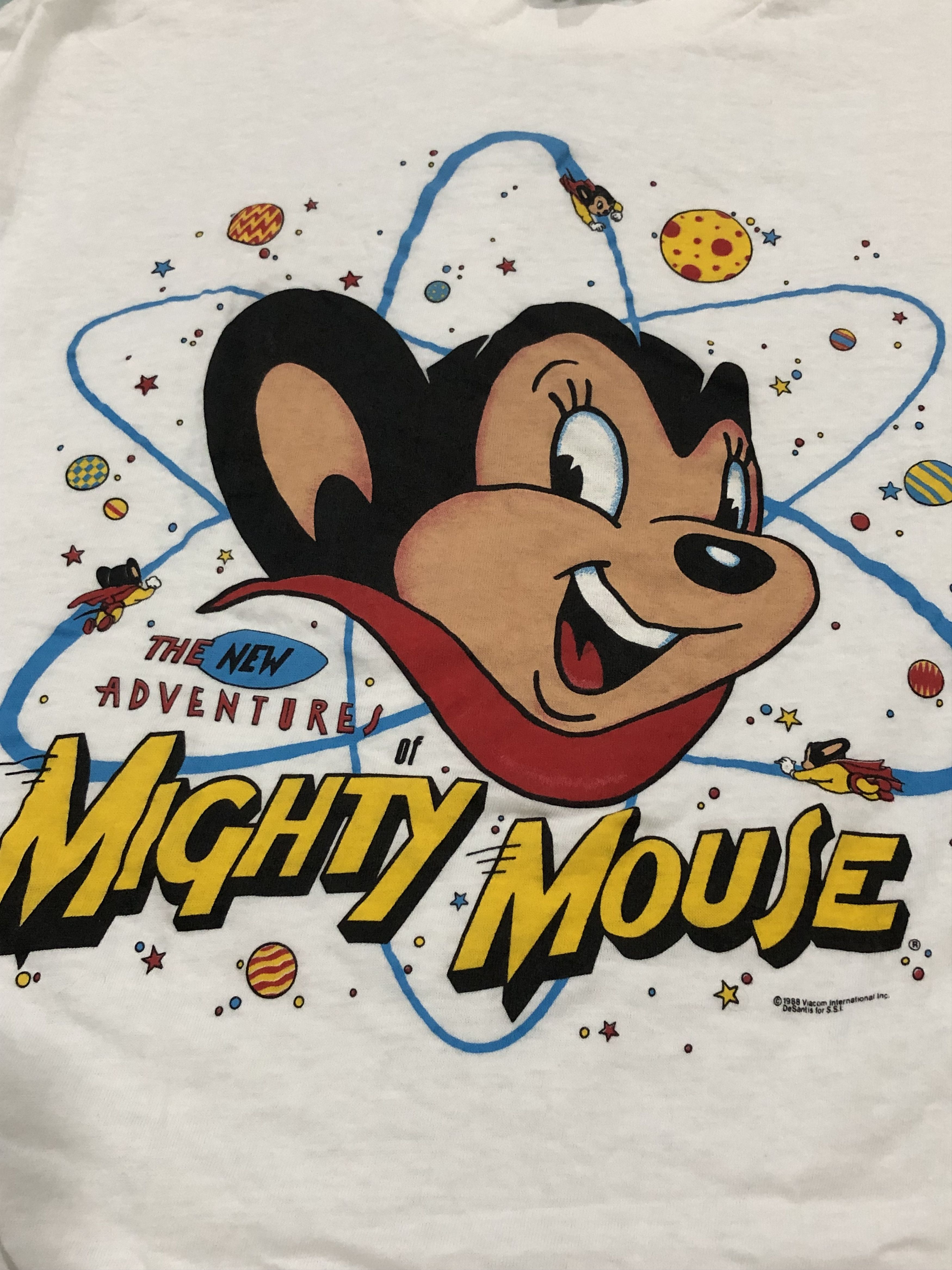 Cartoon Network × Vintage Rare Vintage The New Adventures of Mighty Mouse Tshirt Size US XL / EU 56 / 4 - 3 Thumbnail