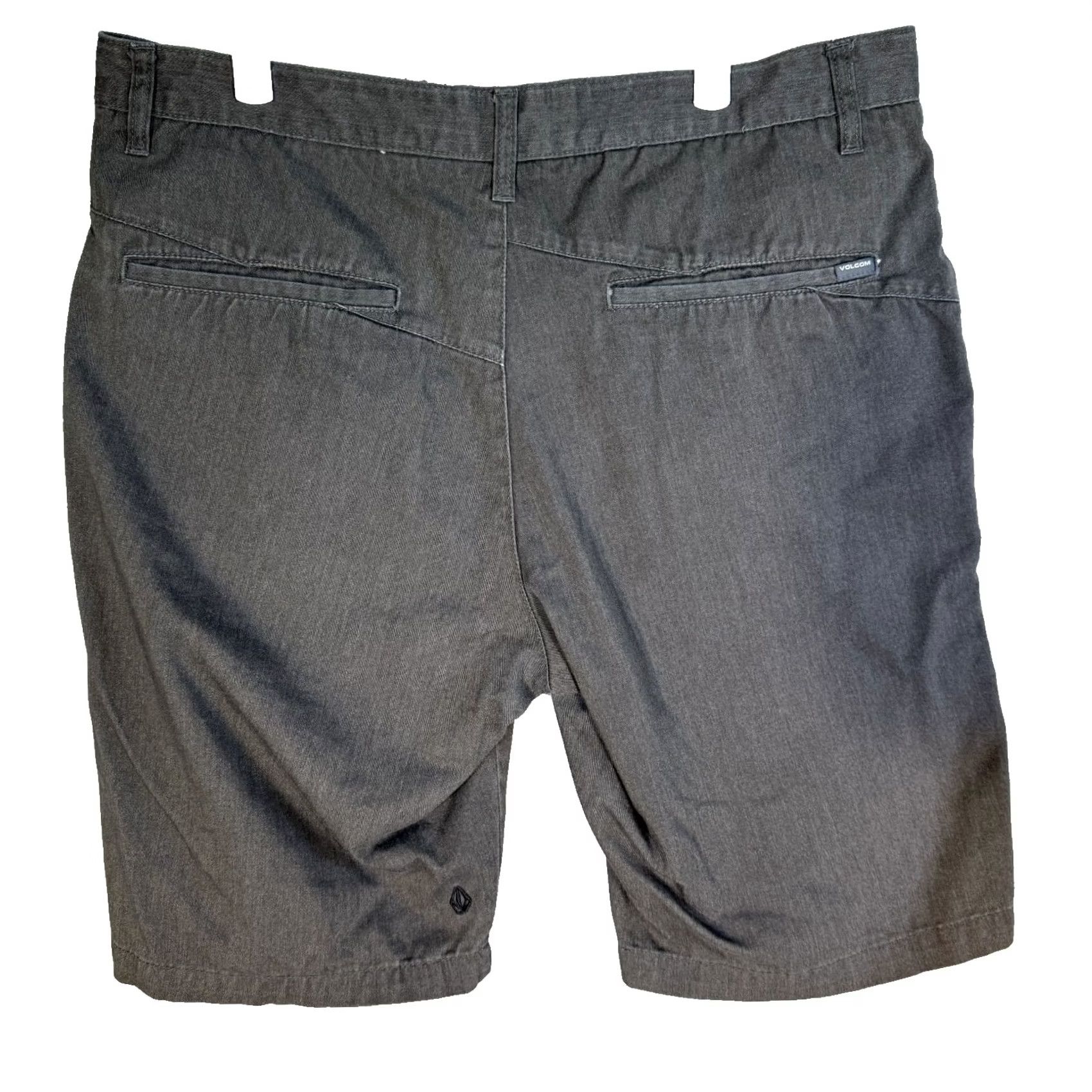 Volcom Volcom Shorts Men Vmonty 38 Blue Cotton Slash Pockets Classic Denim Bermuda Size US 38 / EU 54 - 2 Thumbnail