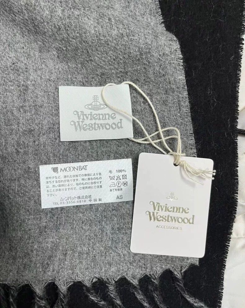Vivienne Westwood Vivienne Westwood size50*200cm Double front large logo pure Size ONE SIZE - 4 Thumbnail
