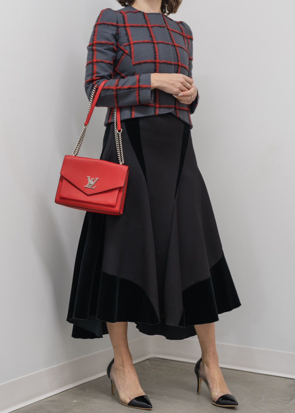 Thom Browne Sculpted Bias Cut Skirt