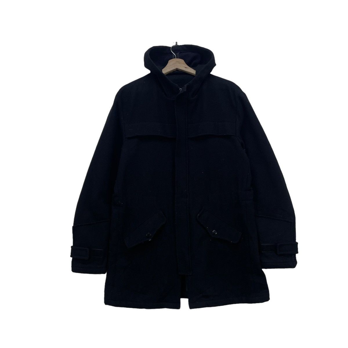 image of Abahouse x Avant Garde Abah House Parka Hoody Jacket in Black, Men's (Size Medium)