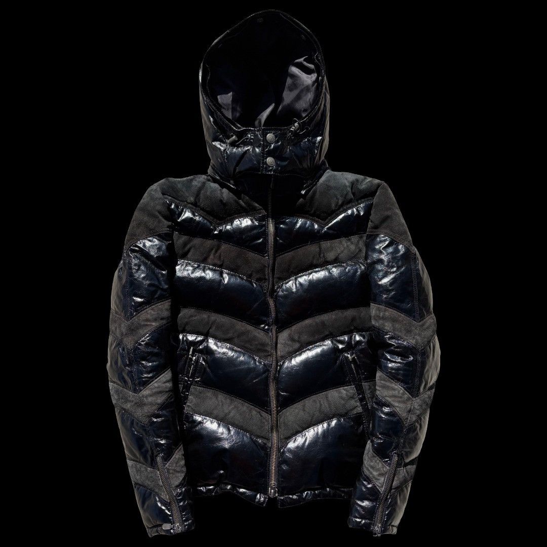 Tornado Mart Tornado Mart Black Leather puff jacket Size US S / EU 44-46 / 1 - 1 Thumbnail