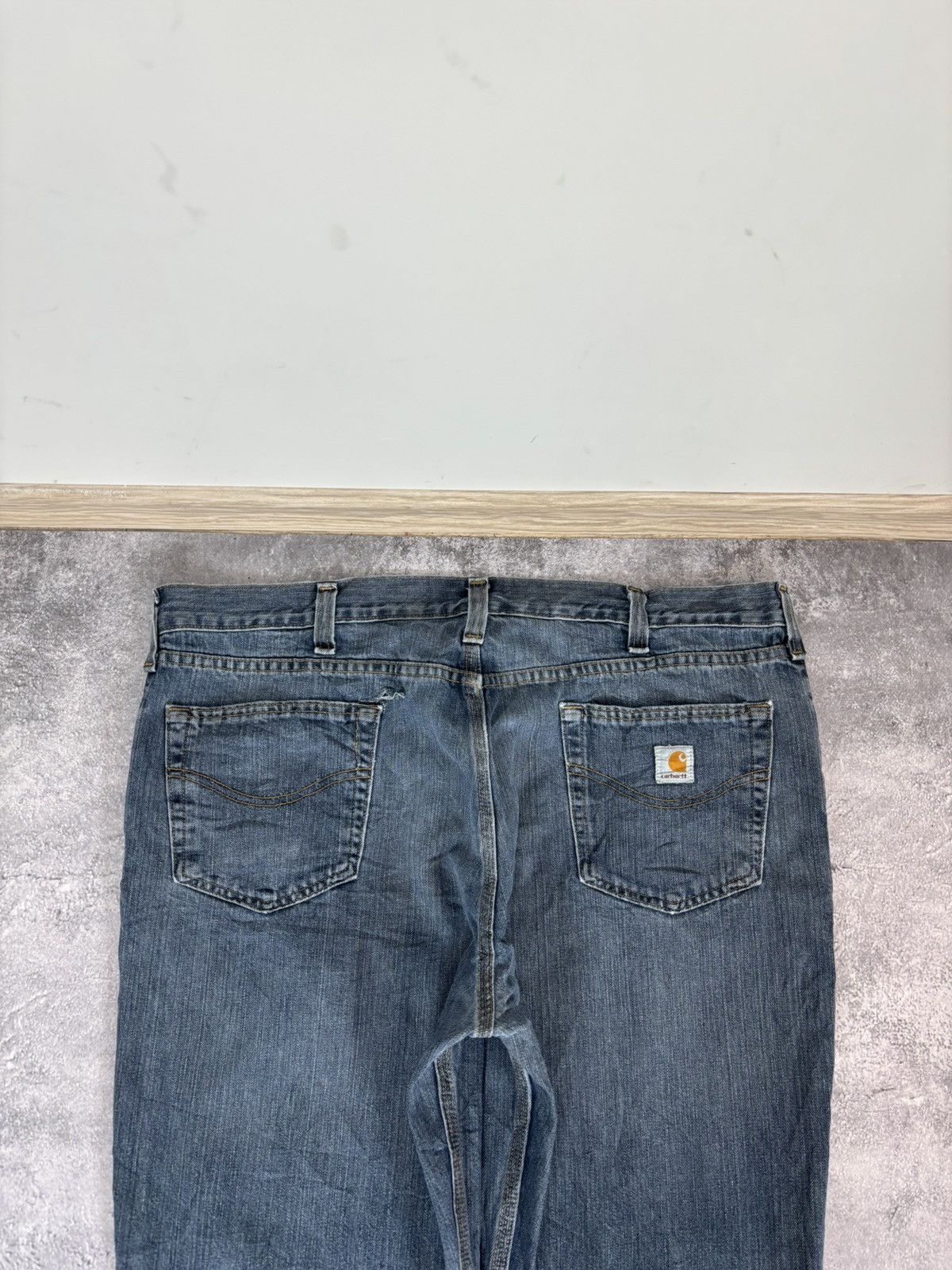 Carhartt Carhartt Men’s Denim Jeans Relaxed Fit USA Workwear Straight Size US 40 / EU 56 - 13 Thumbnail