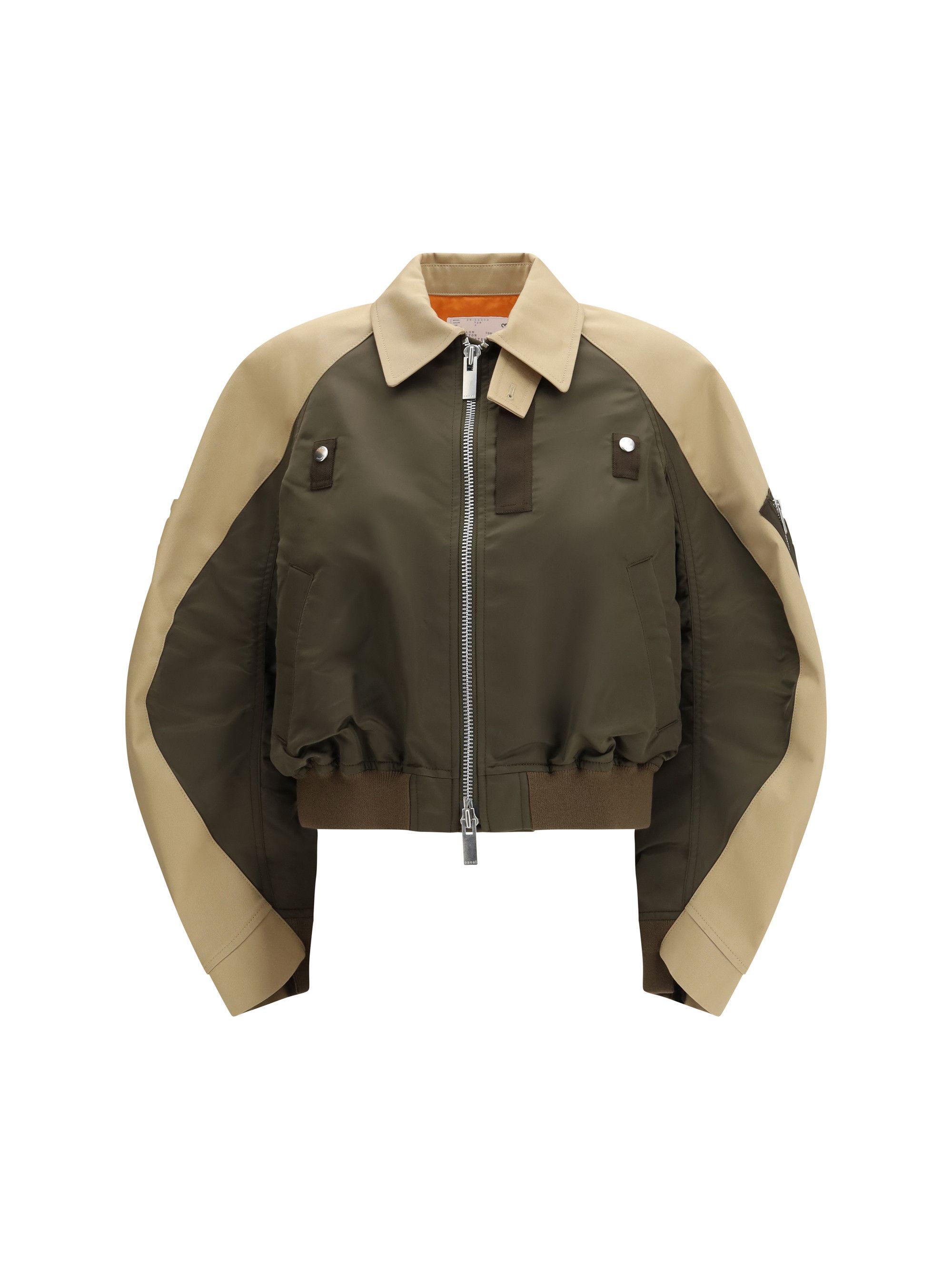 Sacai Cotton and nylon Bomber Jacke Size M / US 6-8 / IT 42-44 - 1 Thumbnail