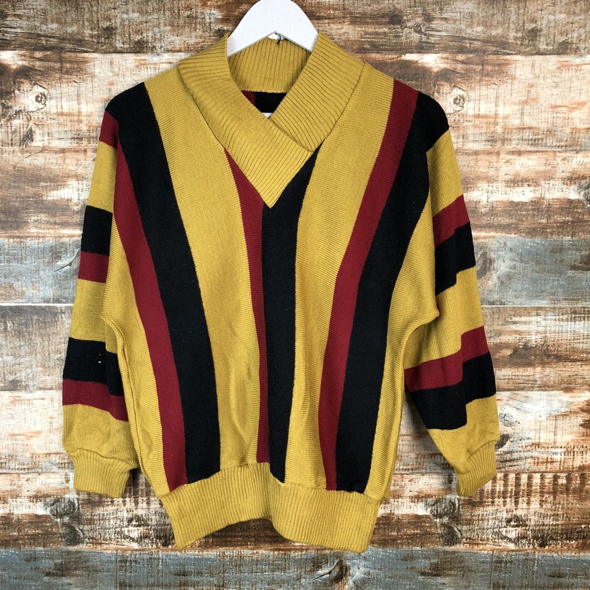 Vintage Japanese Brand Yellow Knitwear #A1634 Size M / US 6-8 / IT 42-44 - 3 Thumbnail