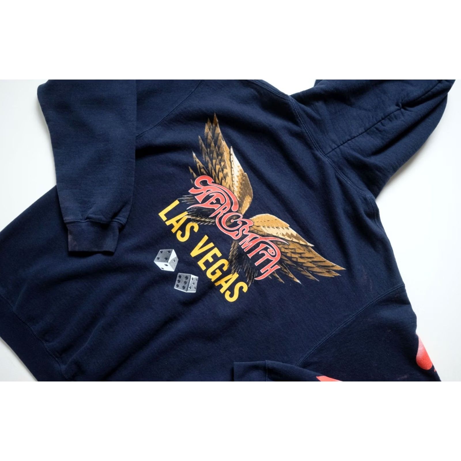 Aerosmith VINTAGE Aerosmith Hoodie Sweat Blue Shirt 90s Y2K Tour USA Mens M Size US M / EU 48-50 / 2 - 6 Thumbnail