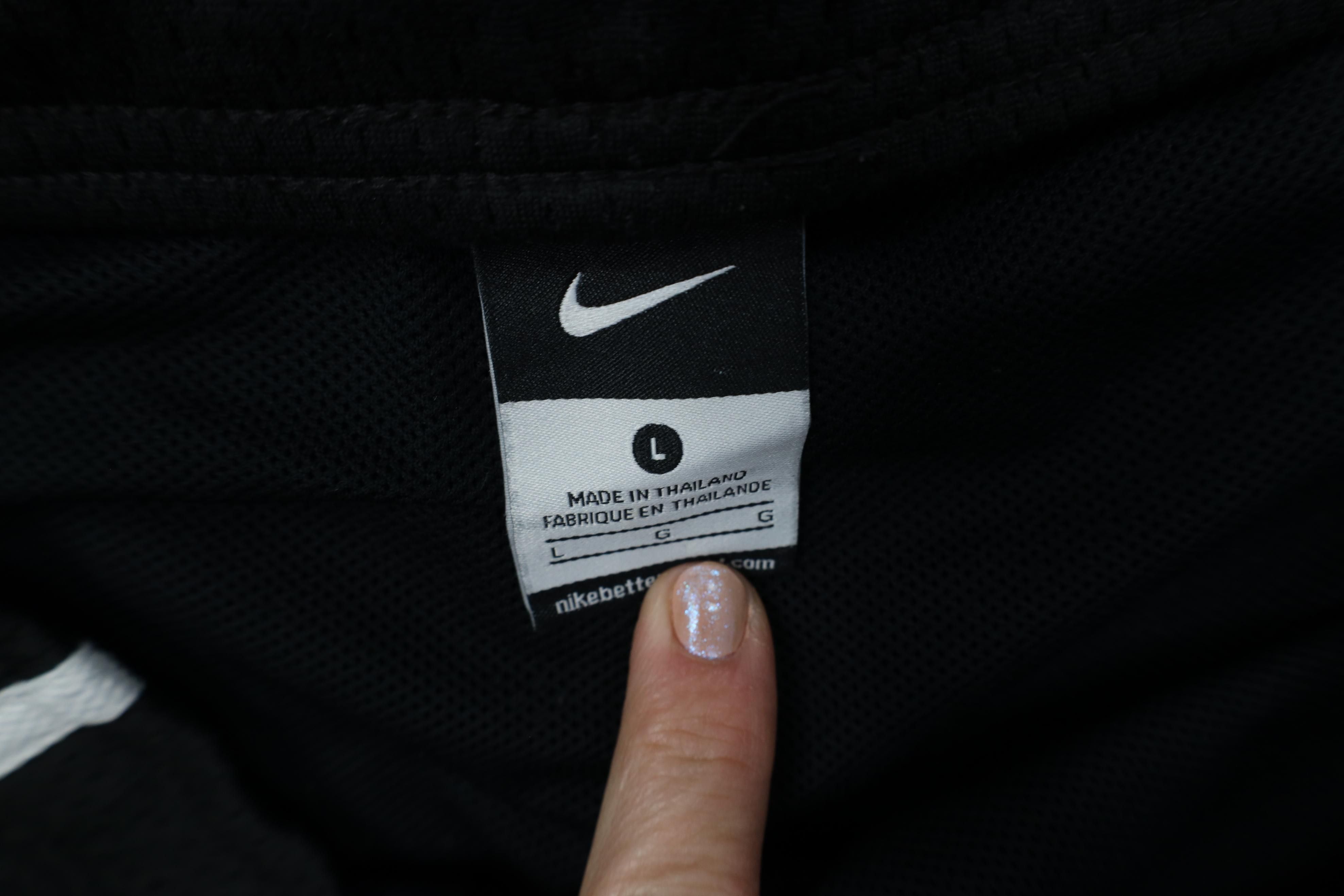 Nike Vintage Y2K Nike Scott Mini Swoosh Striped Mesh Shorts Black Size US 34 / EU 50 - 6 Thumbnail