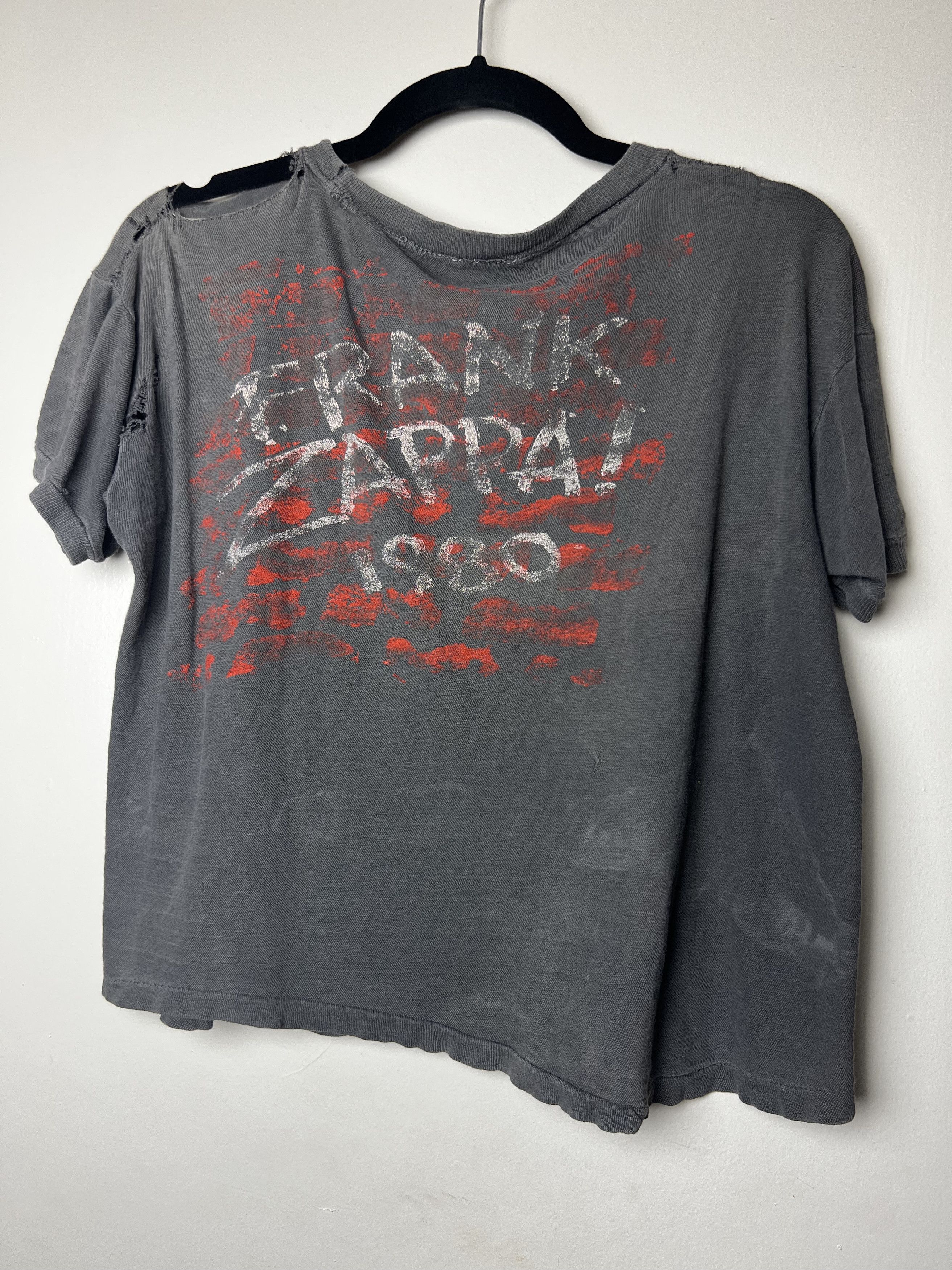Vintage Vintage 1980's Frank Zappa Double Sided Concert T-Shirt Size US S / EU 44-46 / 1 - 11 Thumbnail