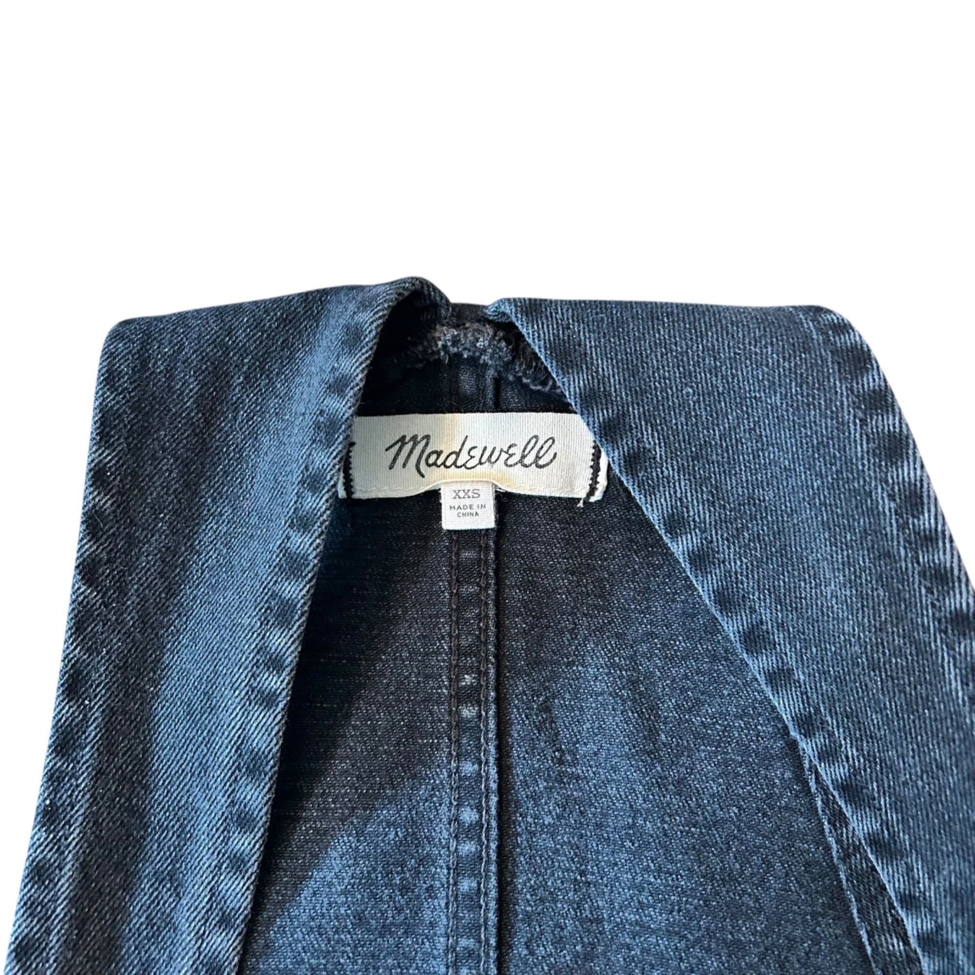 Madewell Madewell Black Boho Grunge Festival Denim Overalls XXS Size 24" / US 00 / IT 34 - 3 Thumbnail