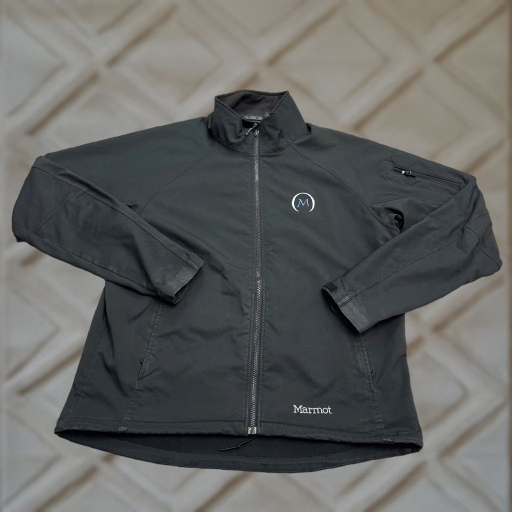 Marmot Marmot Softshell Jacket Mens XL Black Outdoor Hiking Full Zip Pocket Stretch Size US XL / EU 56 / 4 - 1 Thumbnail