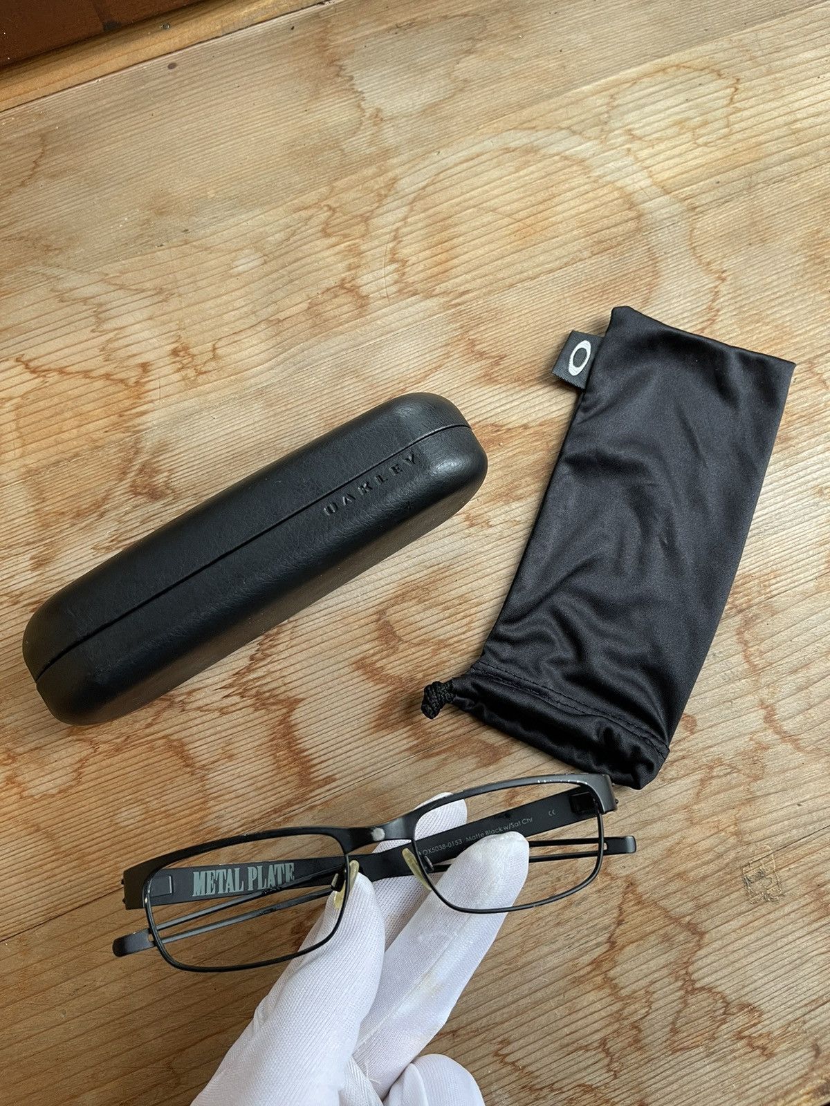 Oakley × Vintage Oakley Metal Plate OX5038-0153 Matte Black glasses Size ONE SIZE - 2 Thumbnail